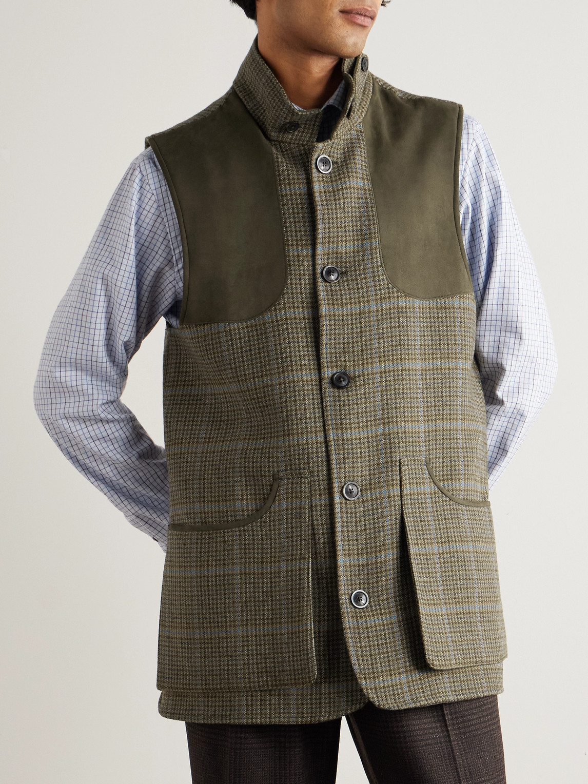 Purdey - Wool-tweed Gilet - Men - Brown - S 