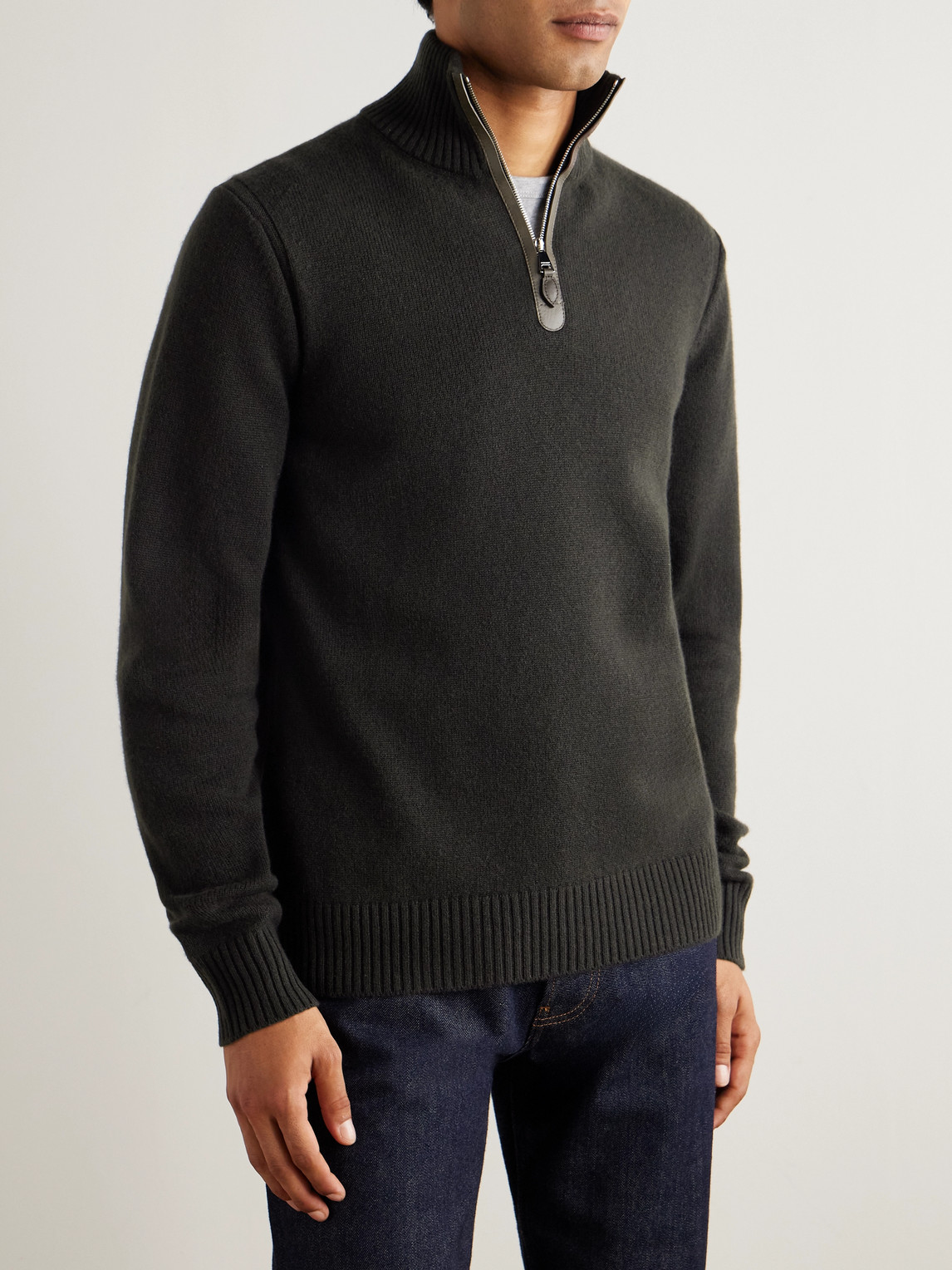 Cashmere Half-Zip Sweater