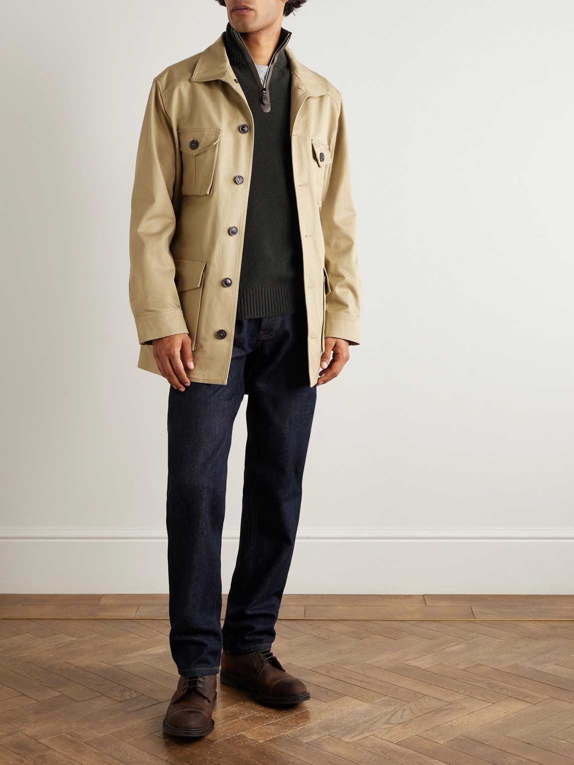 Cashmere Half-Zip Sweater
