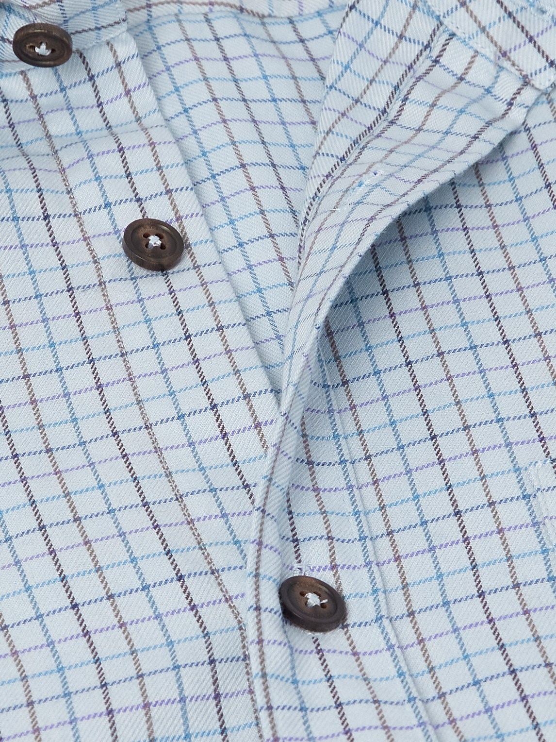 Purdey Checked Cotton And Cashmere-blend Shirt In Multi