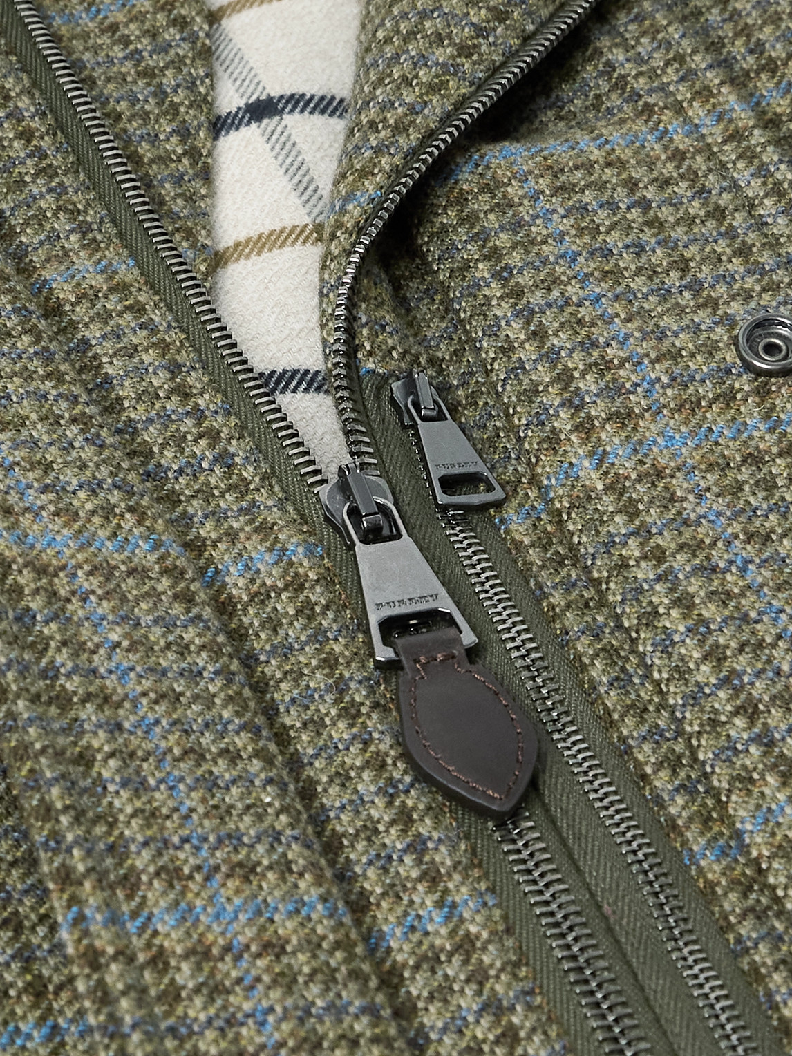 Purdey Tom Checked Wool-tweed Coat In Green