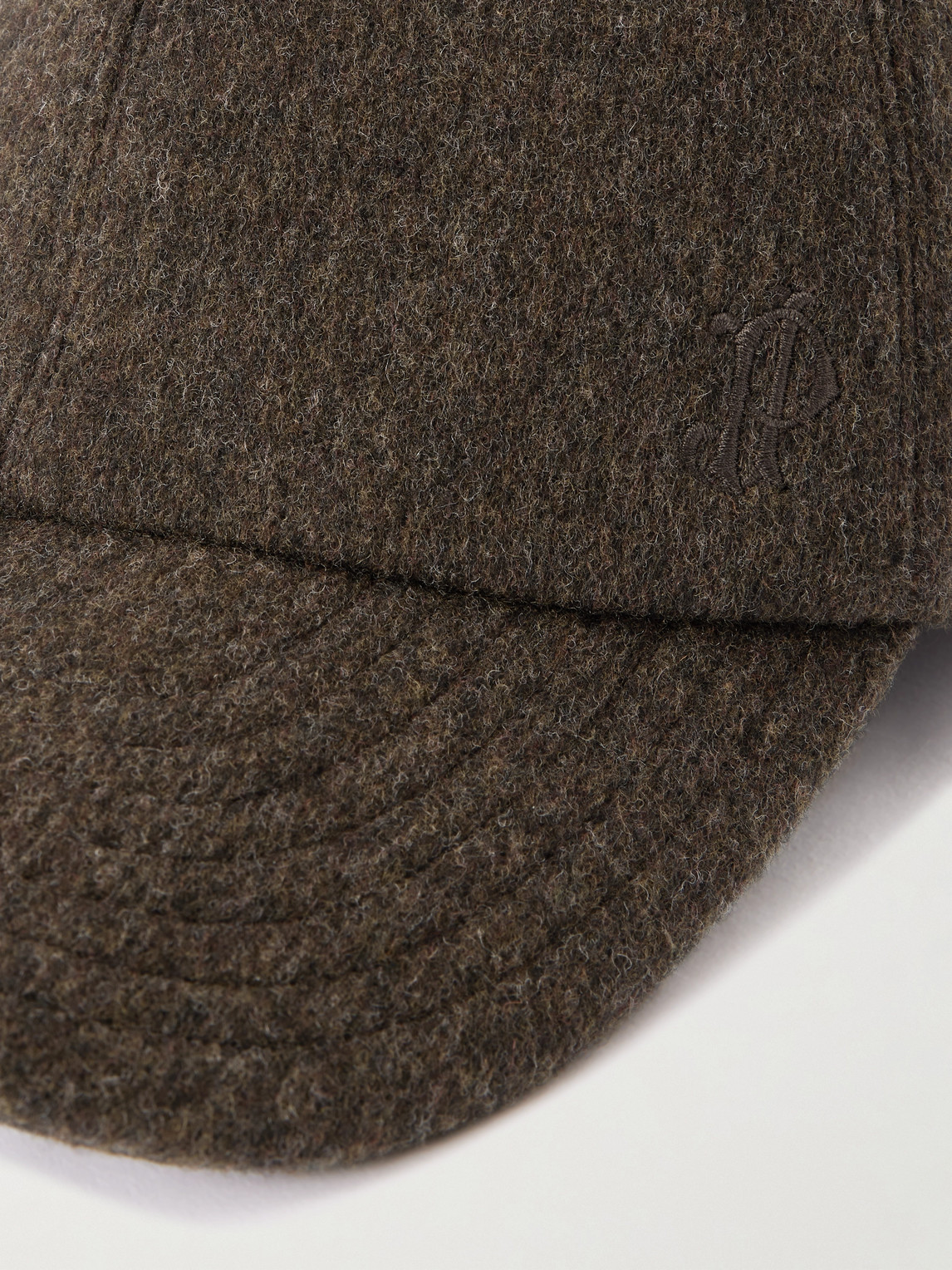 Purdey Merino Wool Baseball Cap In Brown