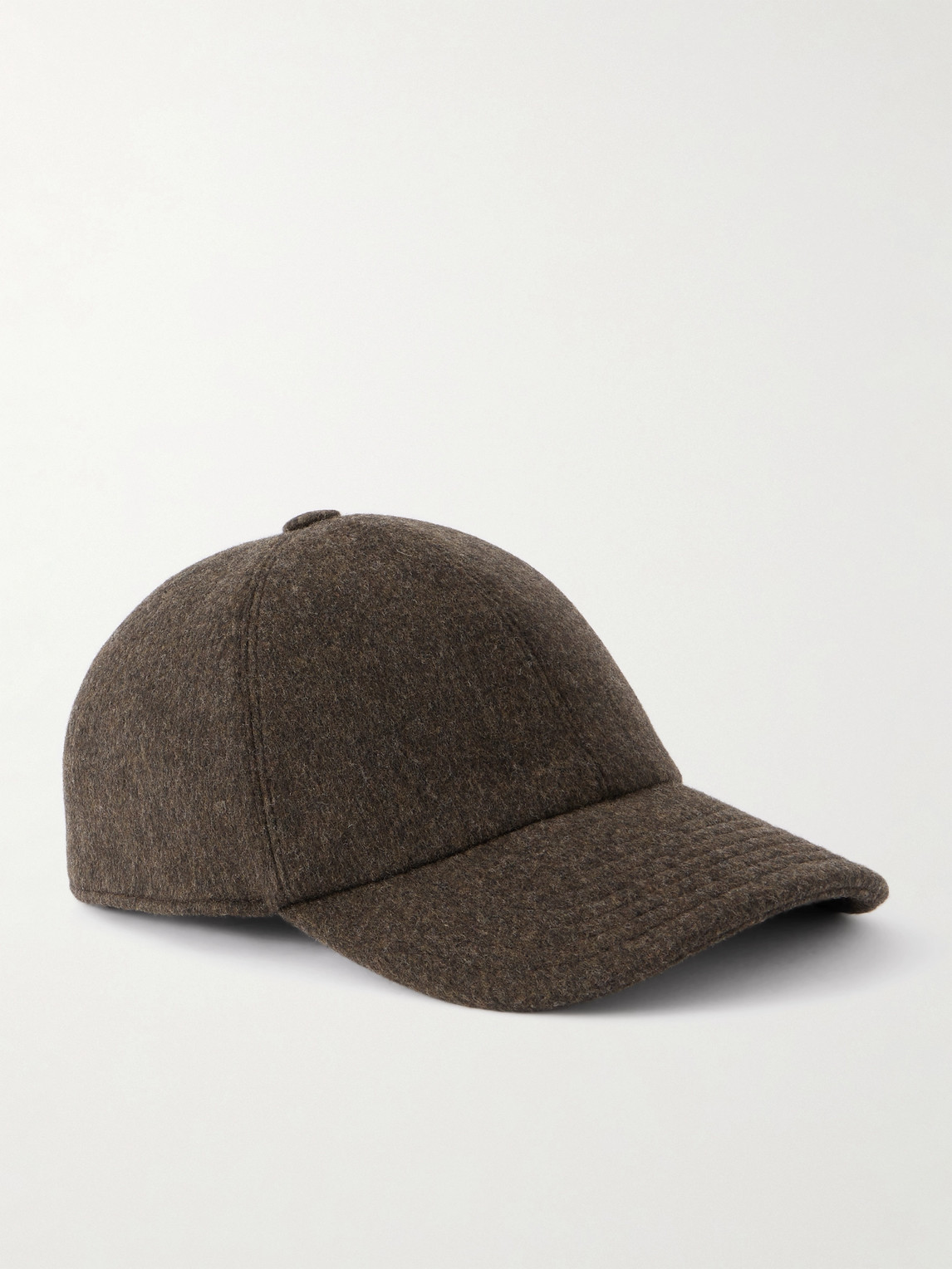 Purdey Merino Wool Baseball Cap In Brown