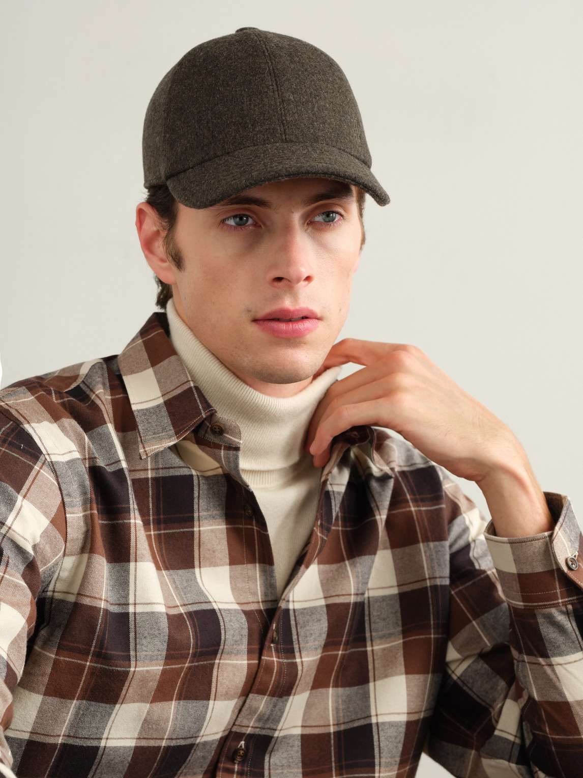 Purdey Merino Wool Baseball Cap In Brown