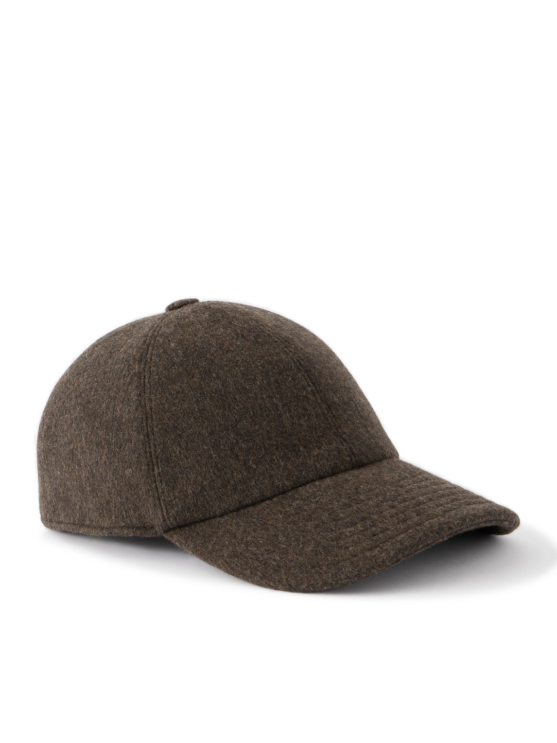 Purdey Merino Wool Baseball Cap In Brown