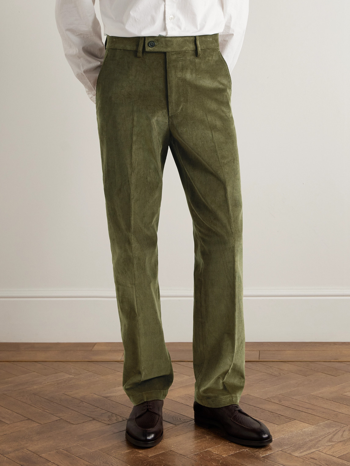 Straight-Leg Cotton- Corduroy
