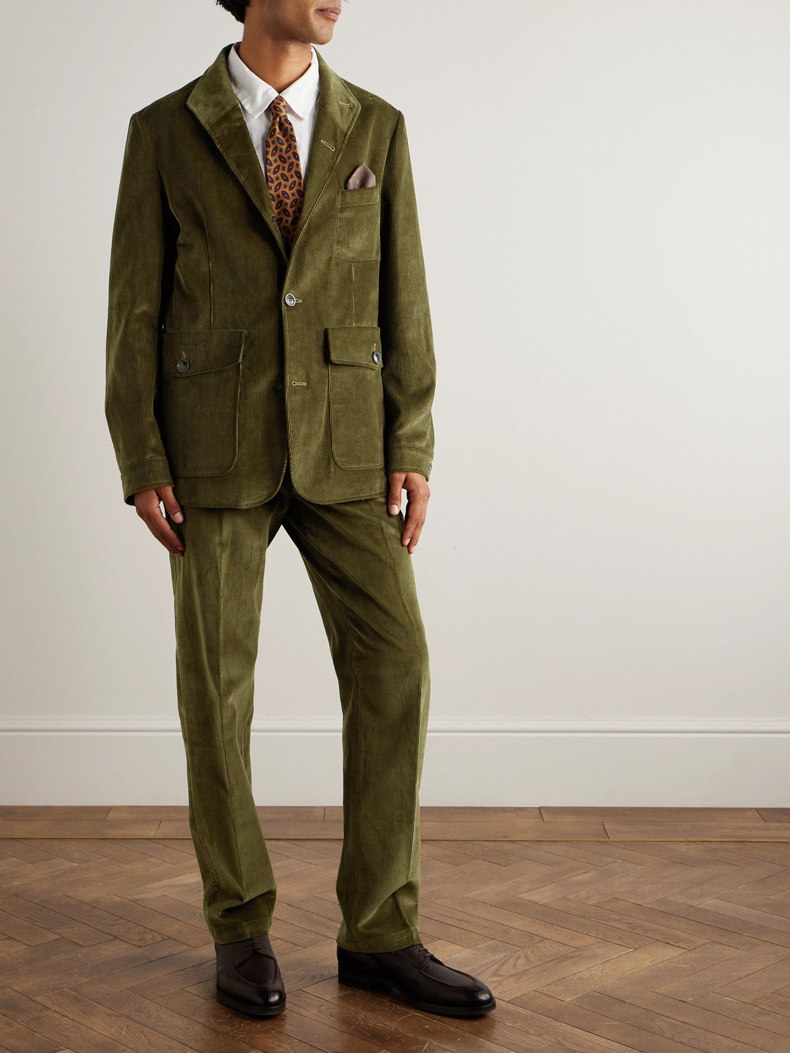 Straight-Leg Cotton- Corduroy