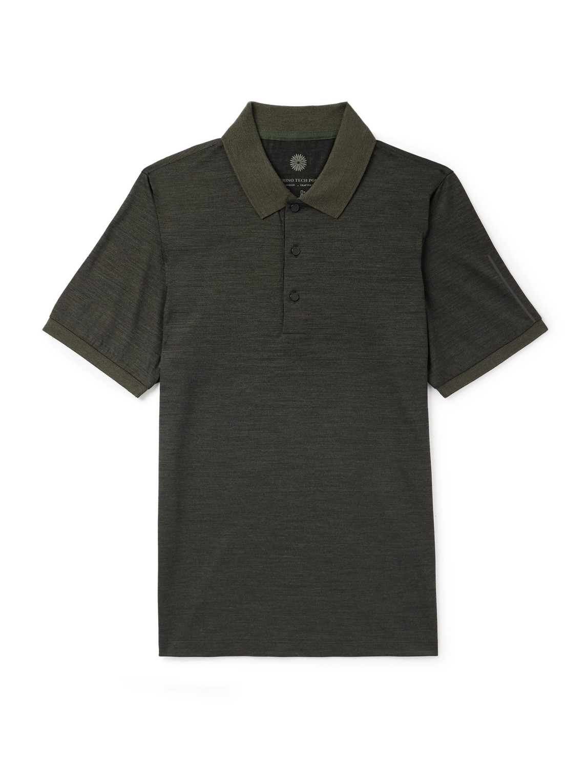 Purdey Merino Wool And Lyocell-blend Piqué Polo Shirt In Green