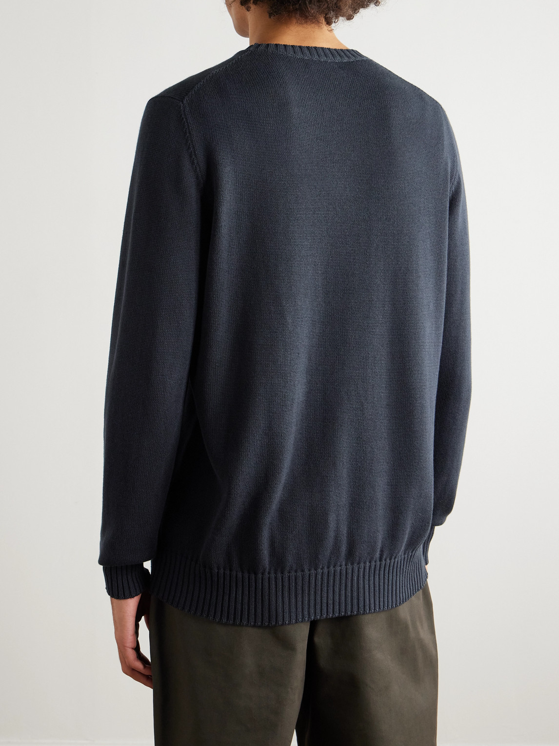  Ghiaia Cashmere - Cotton Sweater - Men - Blue - M 