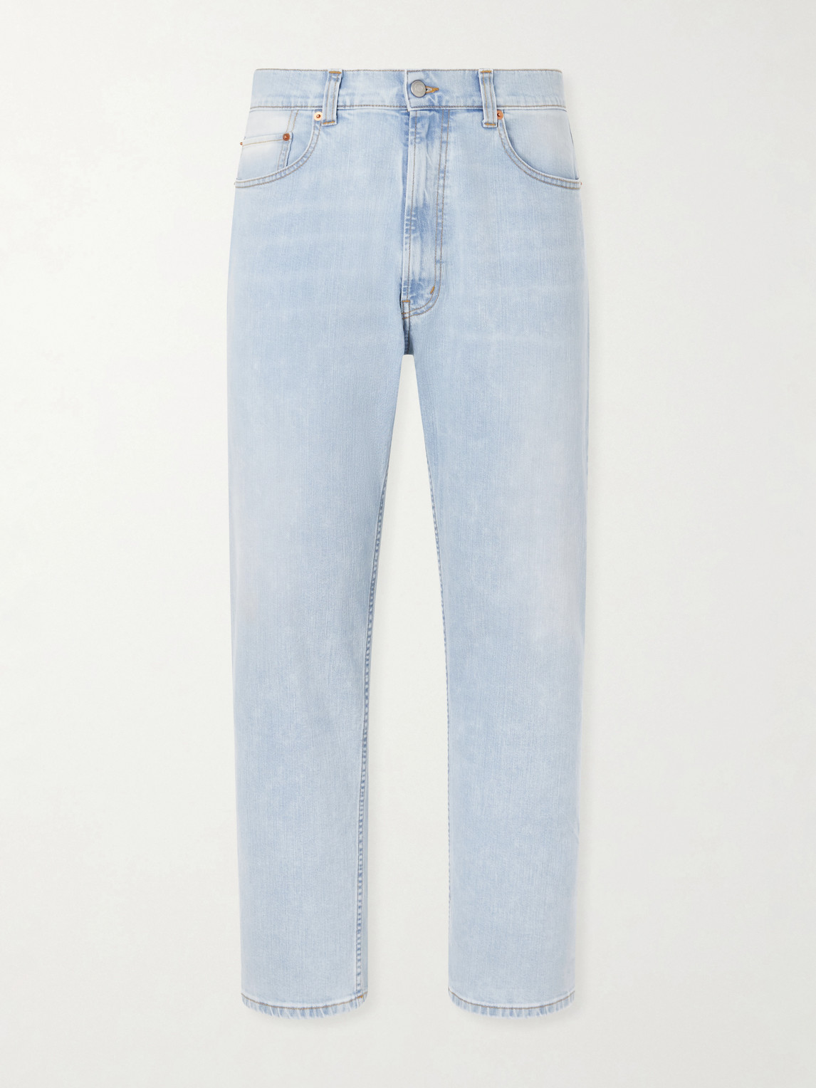 Ghiaia Cashmere Straight-leg Jeans In Blue