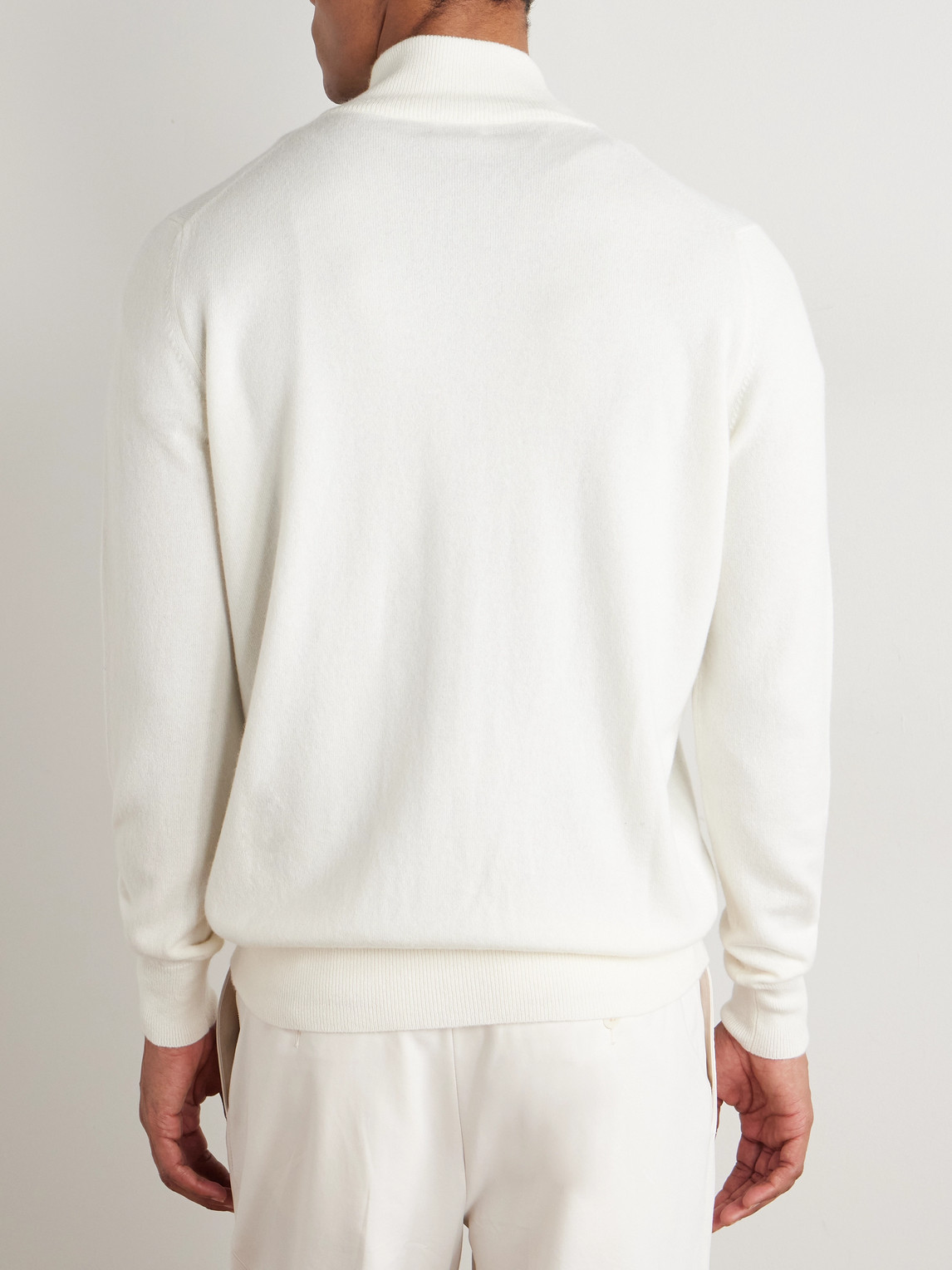  Ghiaia Cashmere - Cashmere Zip-up Sweater - Men - Neutrals - S 
