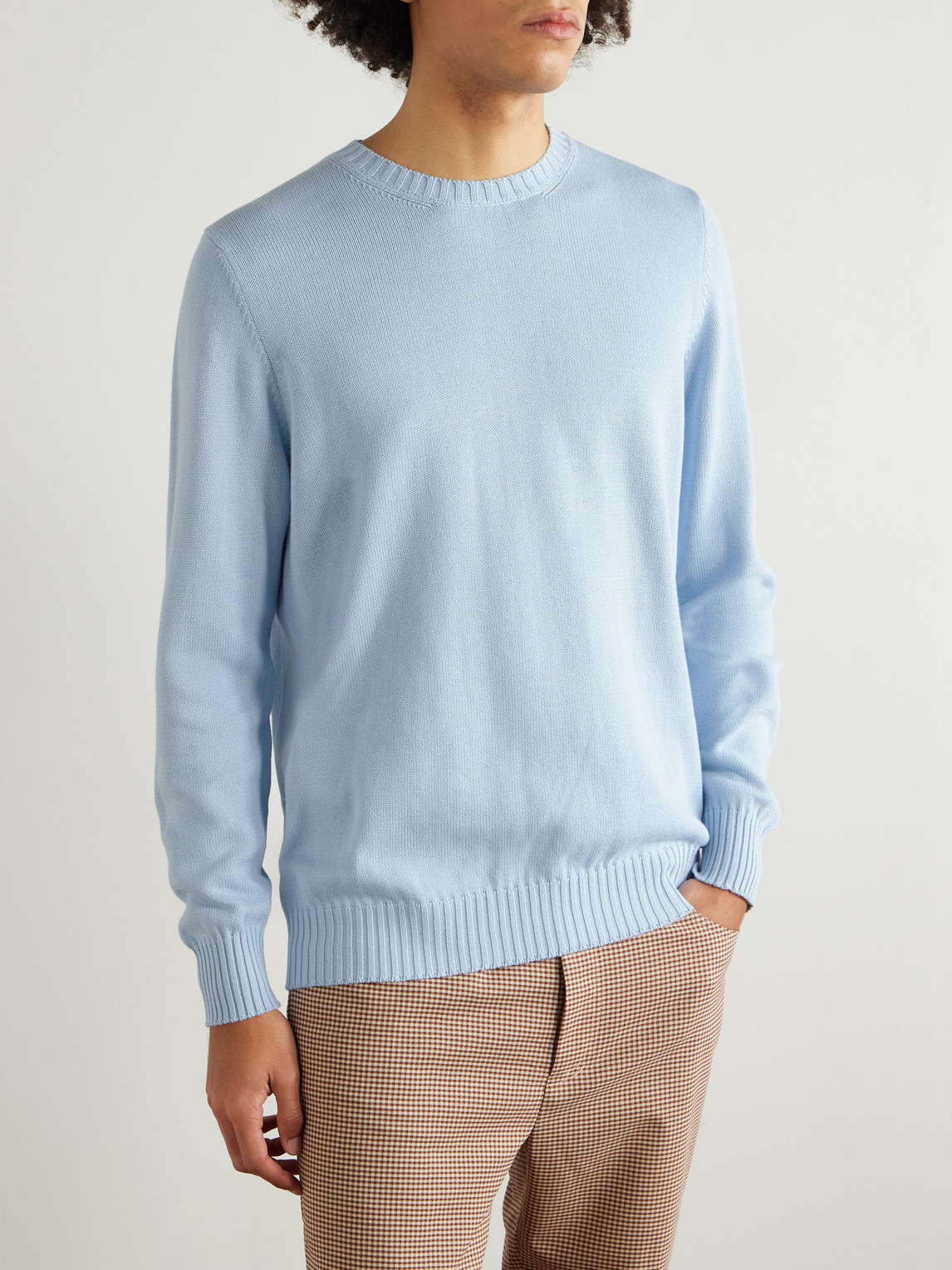  Ghiaia Cashmere - Cotton Sweater - Men - Blue - Xl 