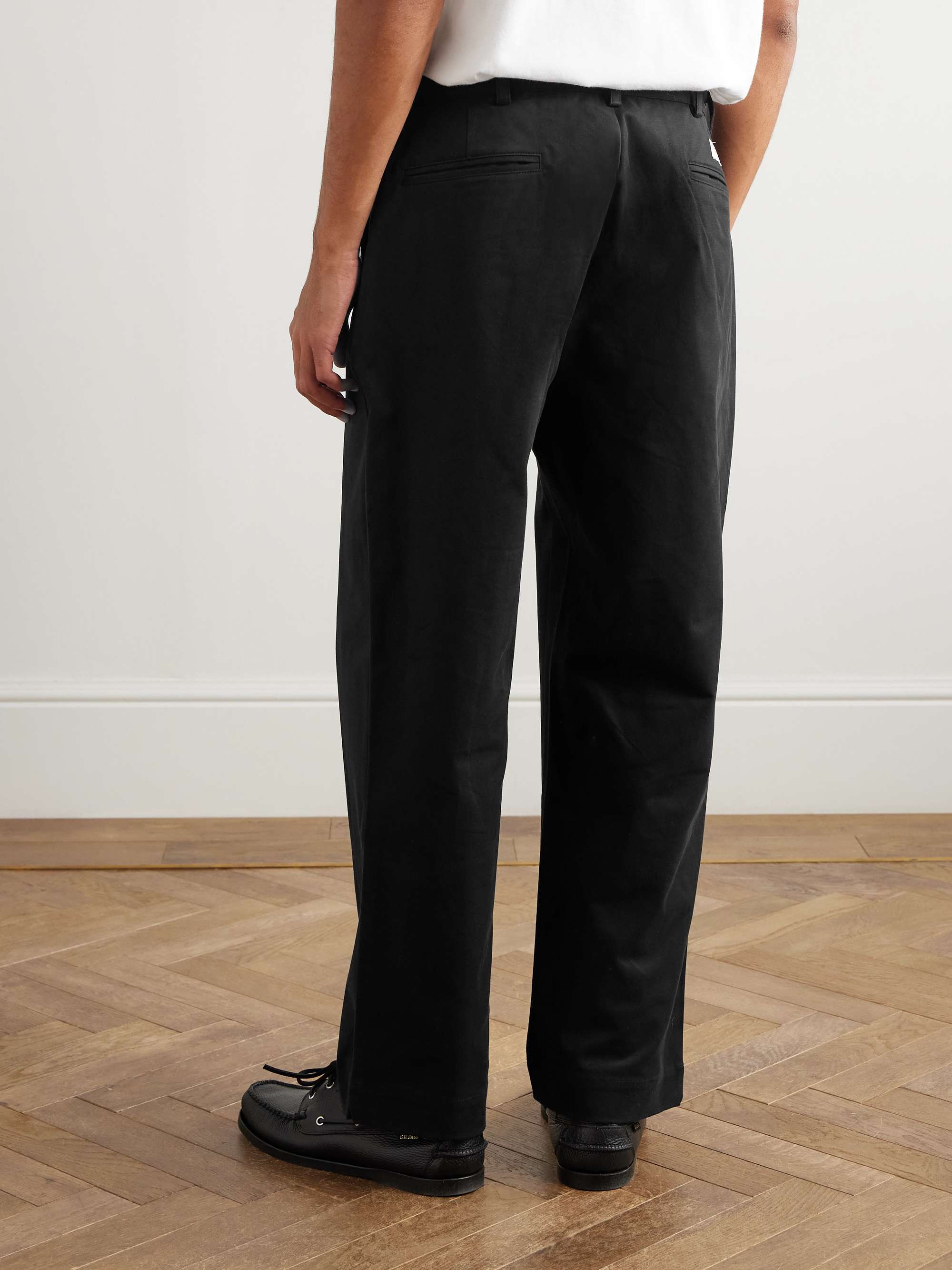 GHIAIA CASHMERE Straight-Leg Cotton Chinos