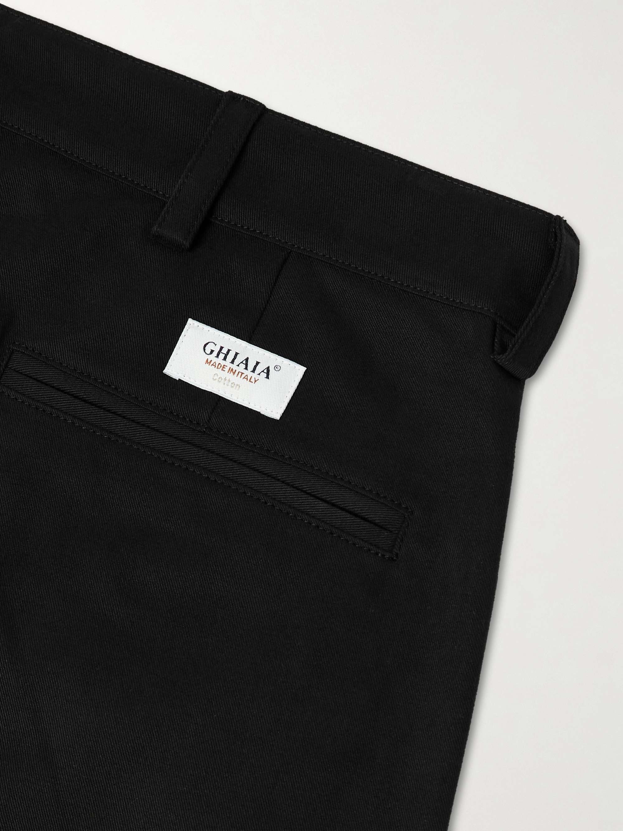 GHIAIA CASHMERE Straight-Leg Cotton Chinos