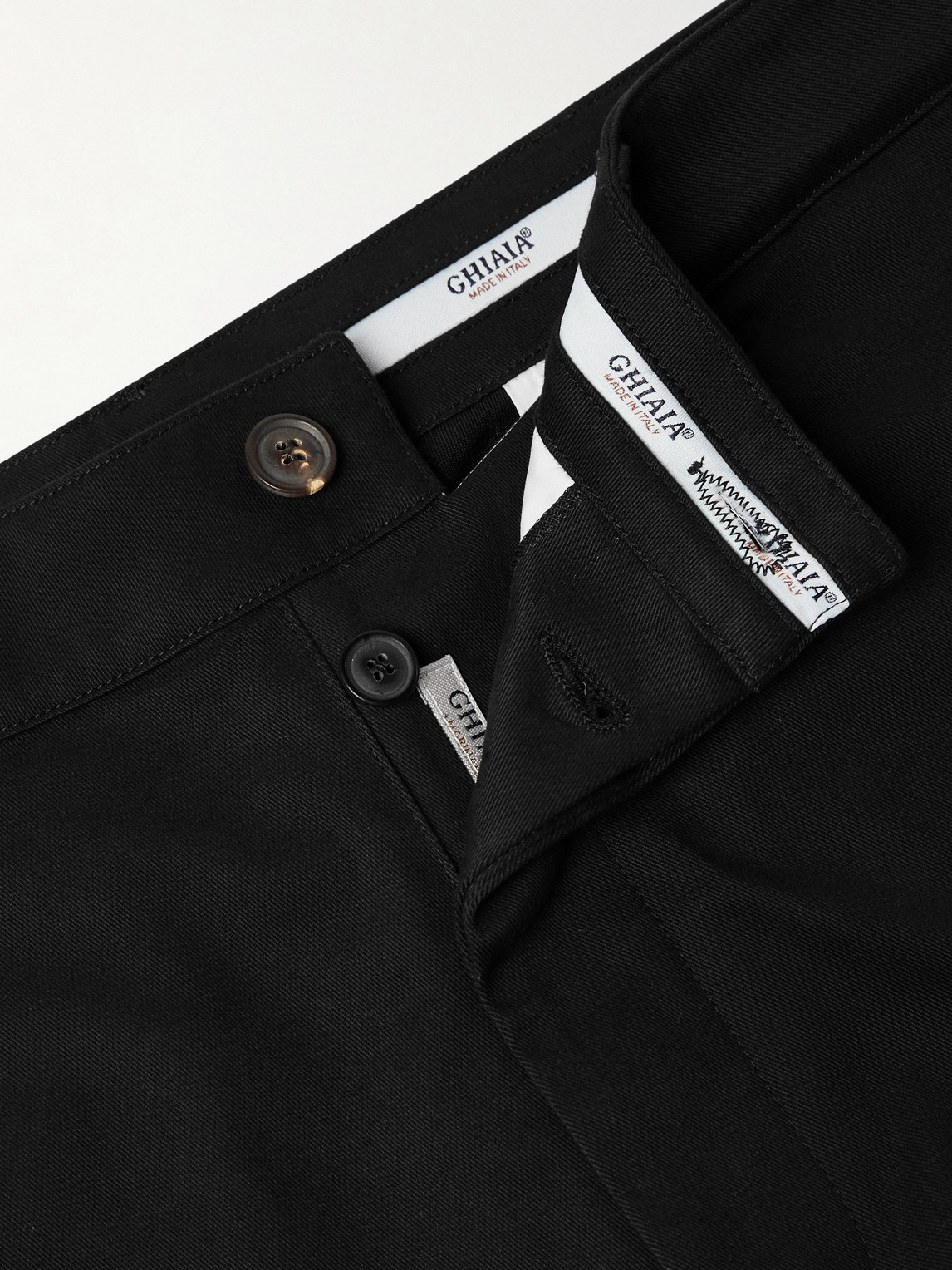 Straight-Leg Cotton Chinos