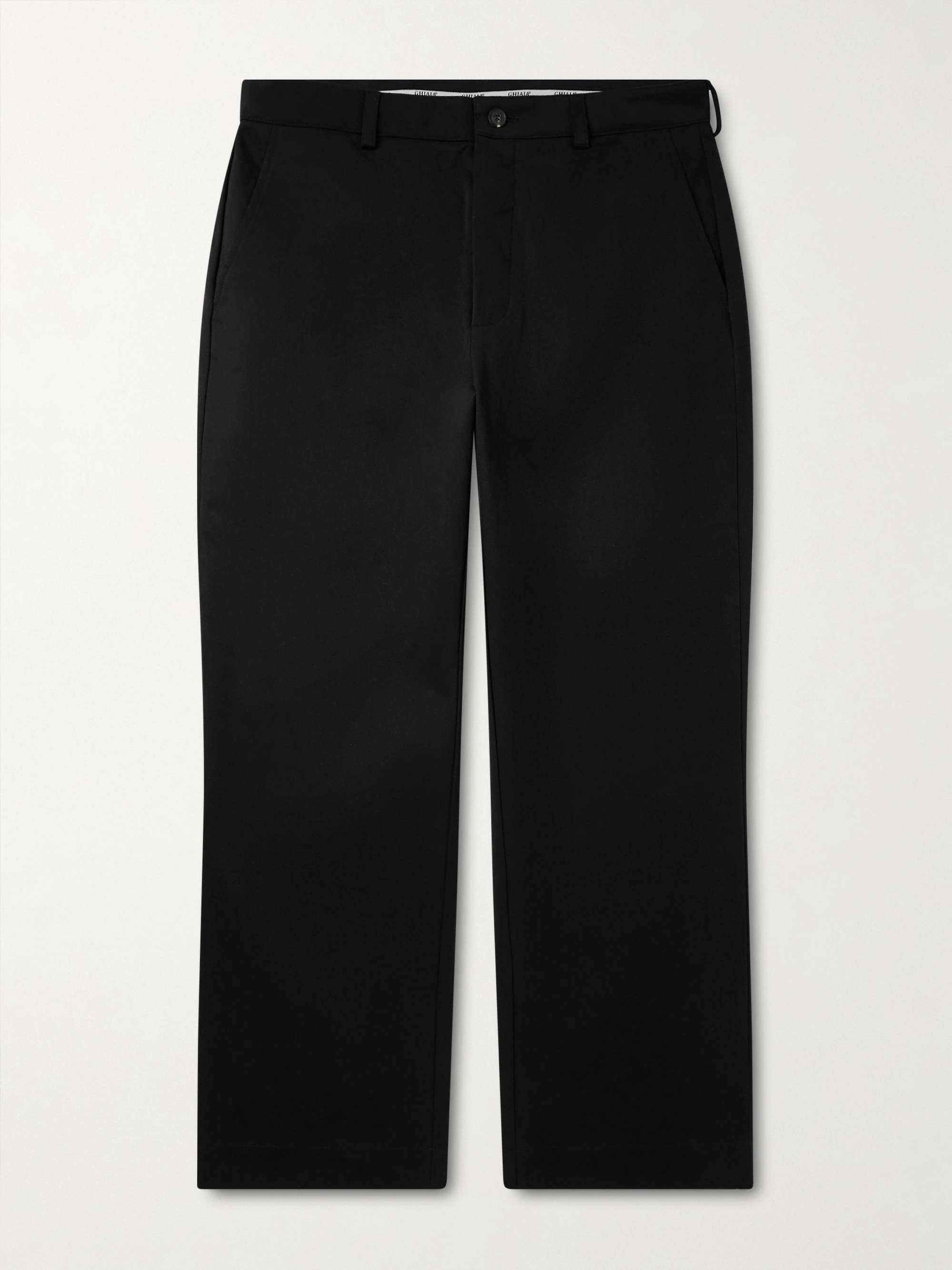 GHIAIA CASHMERE Straight-Leg Cotton Chinos