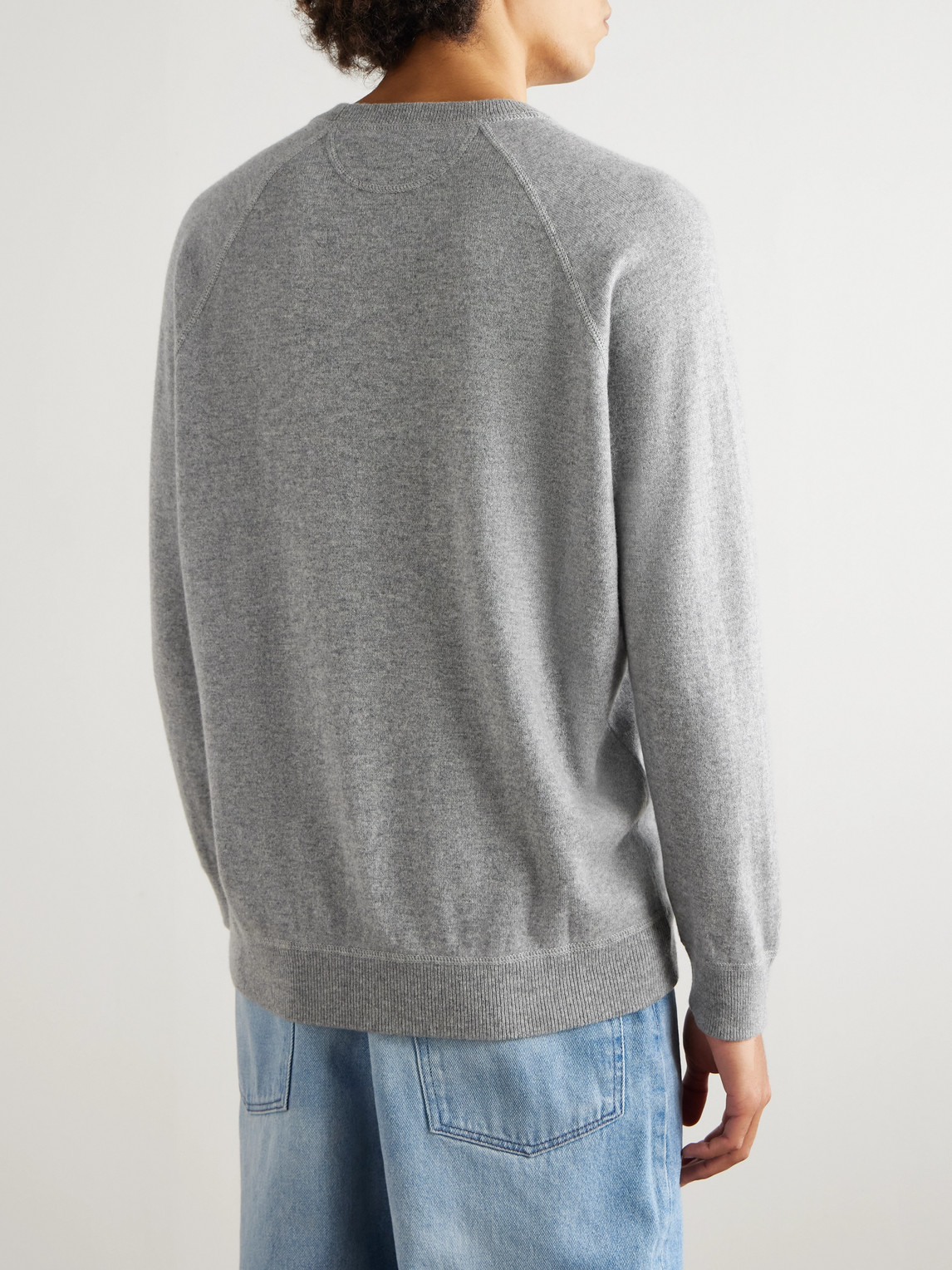  Ghiaia Cashmere - Cotton Sweater - Men - Gray - S 