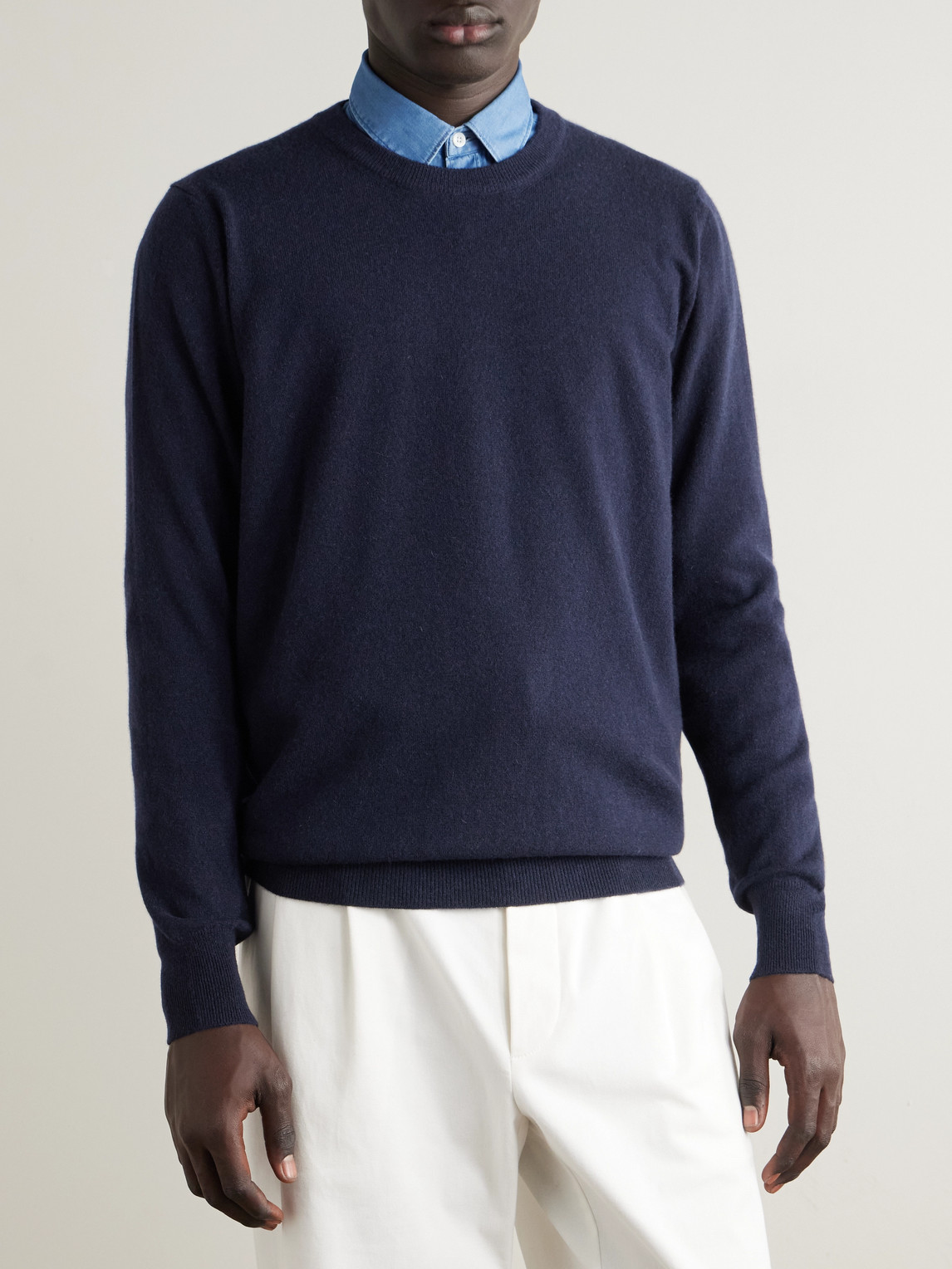  Ghiaia Cashmere - Cashmere Sweater - Men - Blue - S 