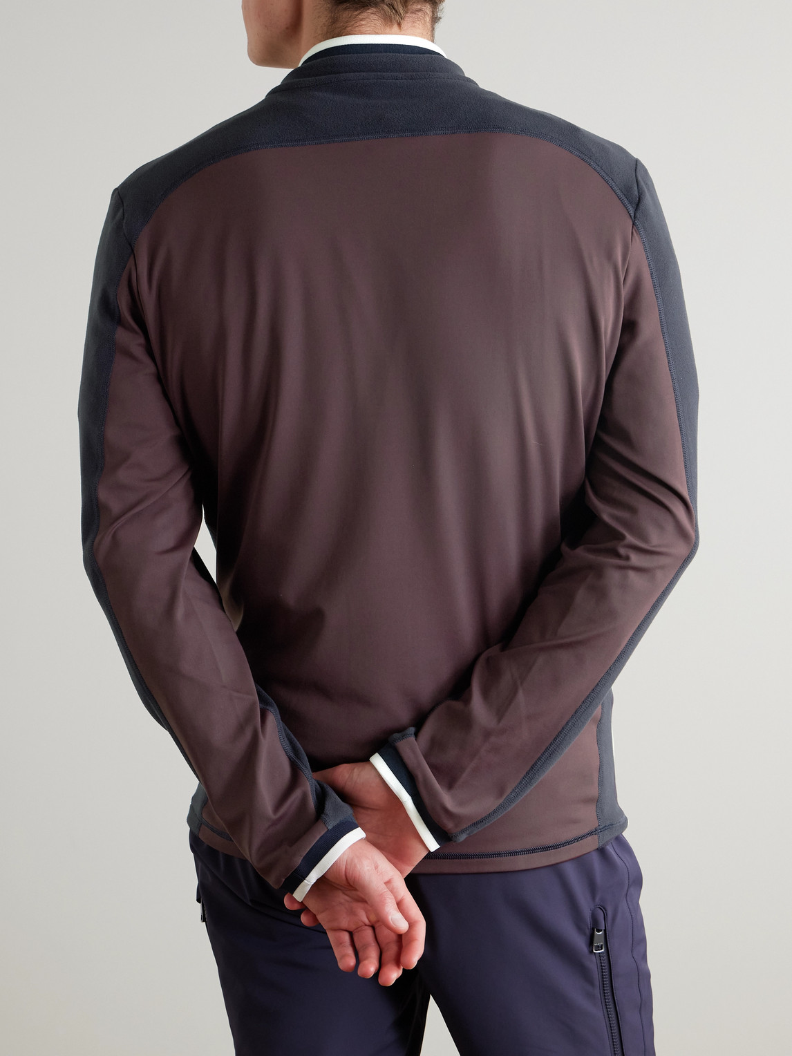  Bogner - Giacomo Fleece And Jersey Half-zip Ski Base Layer - Men - Blue - S 