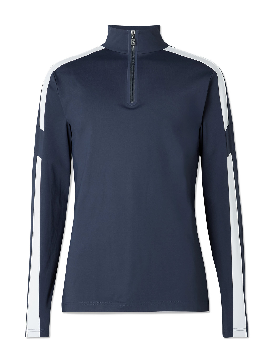 Bogner Jannik Quarter-zip Stretch-jersey Baselayer In Blue