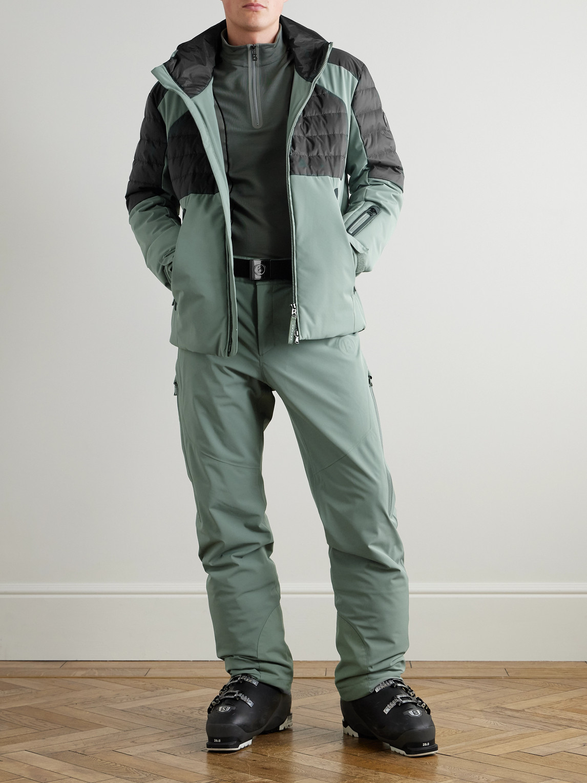 Tim6-T Straight-Leg Belted Ski Pants — 2