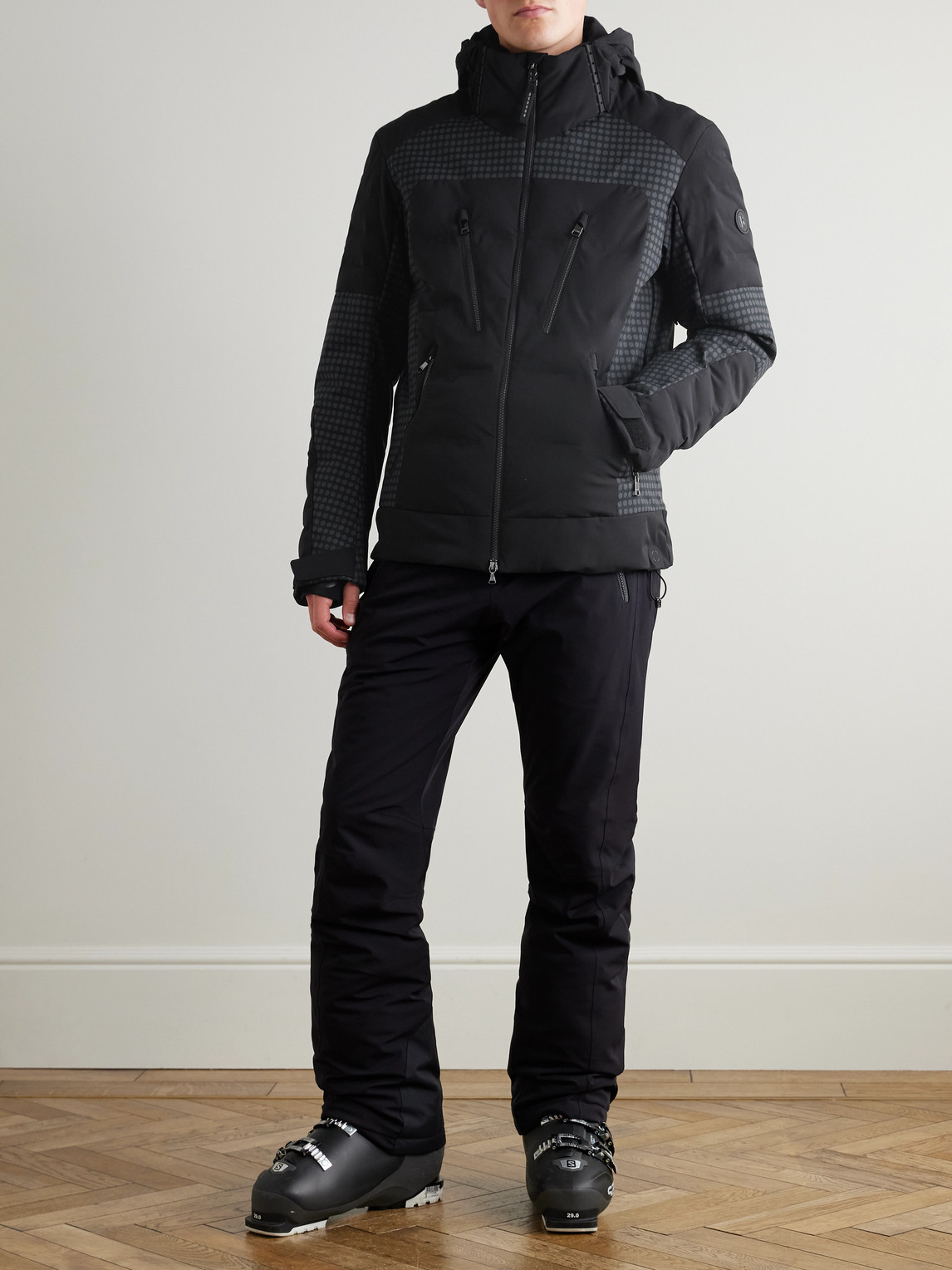 Fionn2-T Panelled Quilted Hooded Ski Jacket — 2
