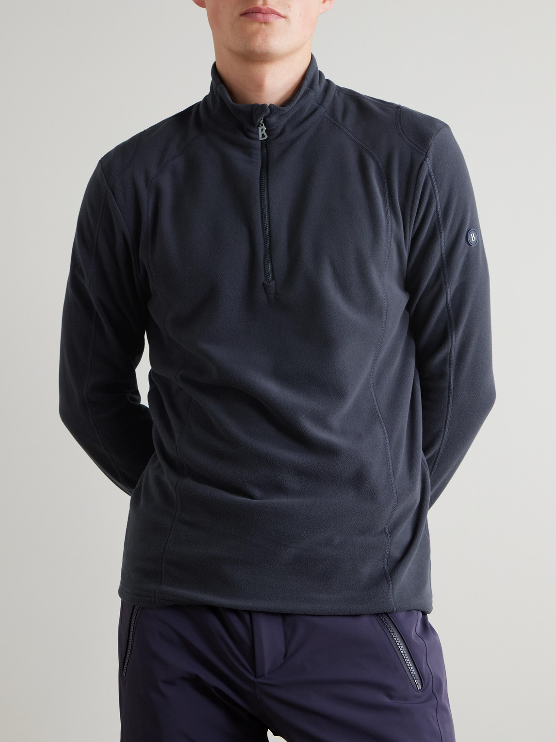Bogner Harry First Stretch-fleece Ski Mid-layer In Blue