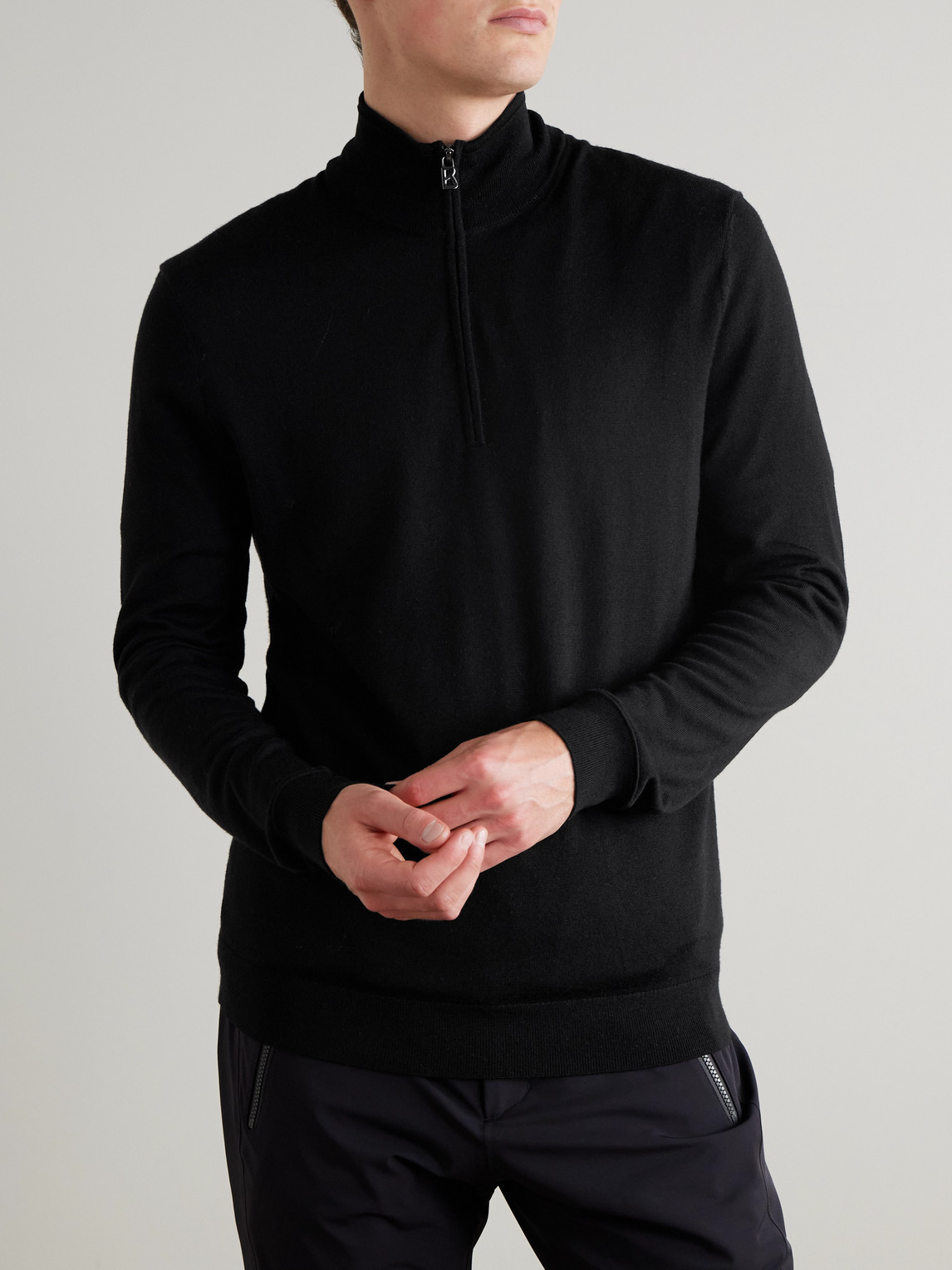  Bogner - Ouri Virgin Wool Half-zip Sweater - Men - Black - S 