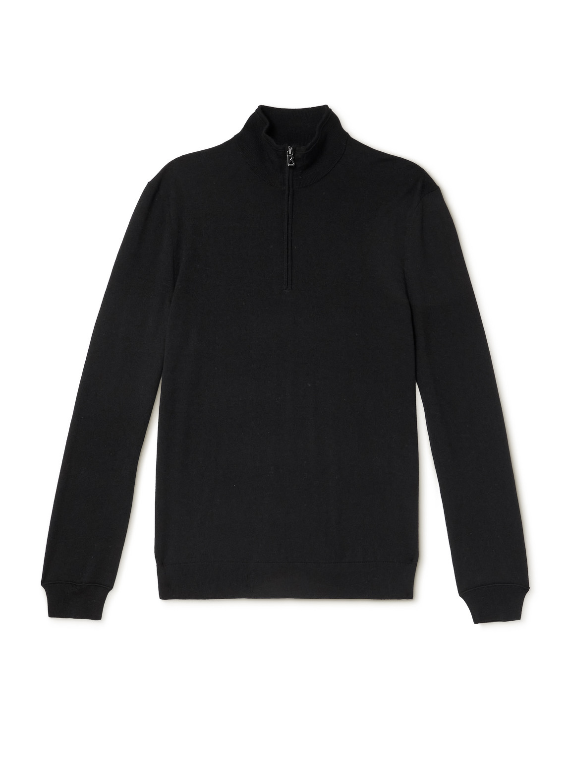 Bogner Ouri Virgin Wool Half-zip Sweater In Black