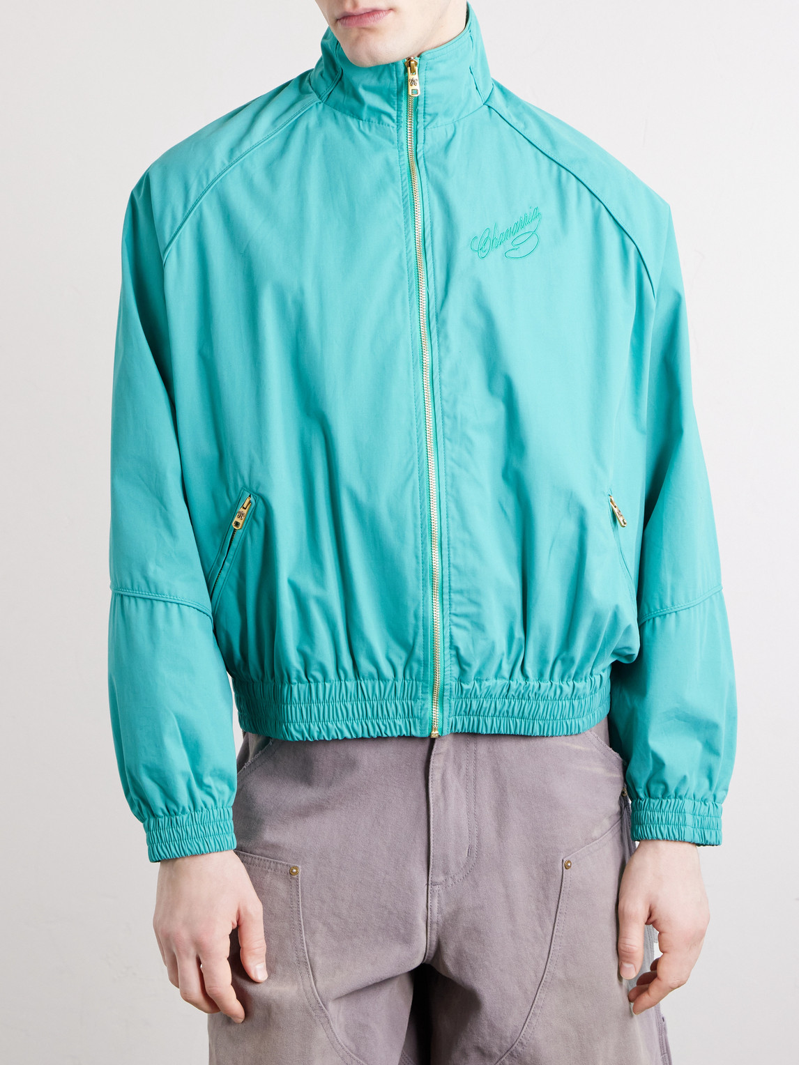  Willy Chavarria - Ruff Rider Cotton Track Jacket - Men - Green - Xs 