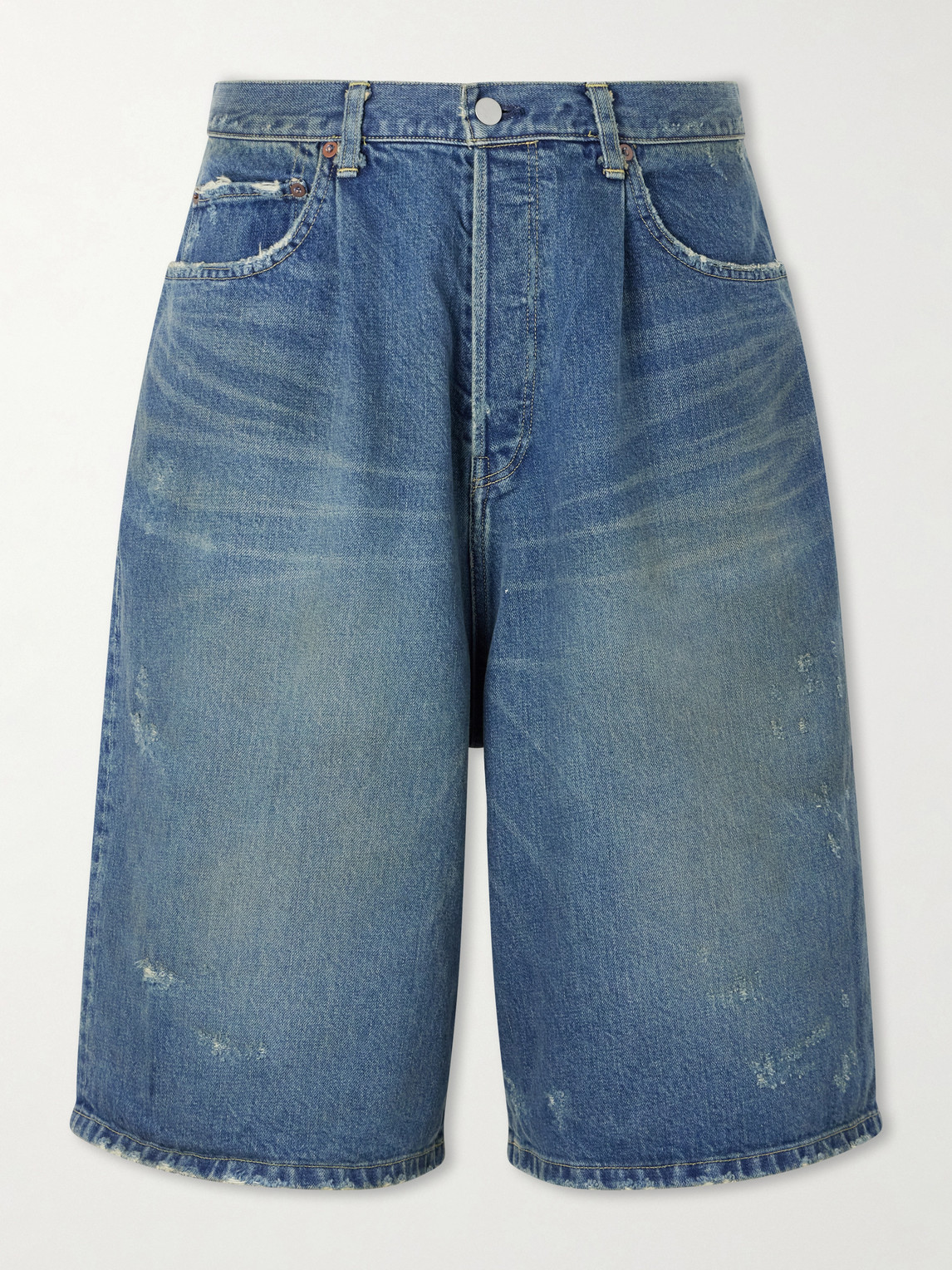 ssstein Straight-eg Denim Shorts - Men