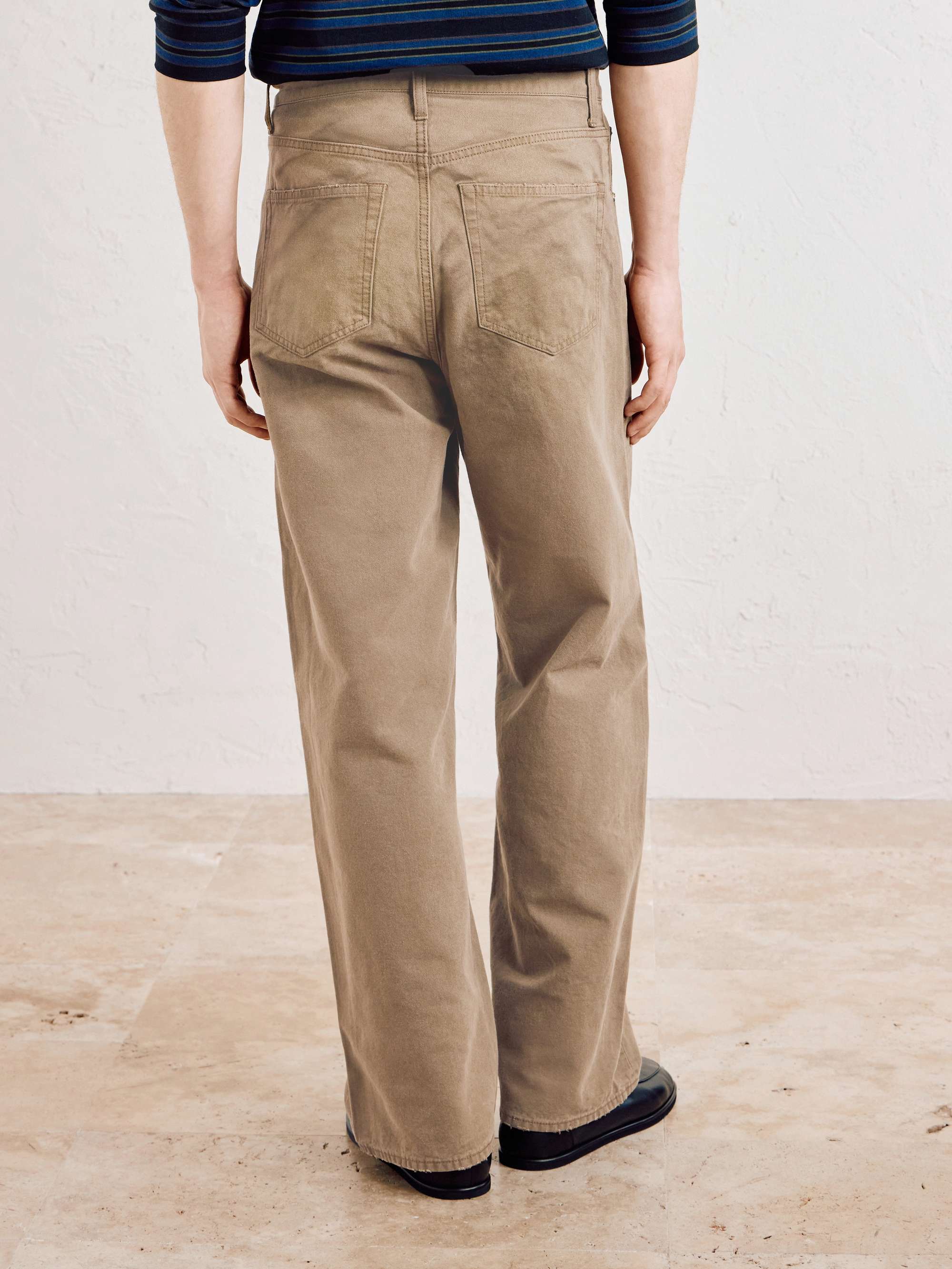 SSSTEIN Straight-Leg Distressed Cotton Trousers for Men | MR PORTER
