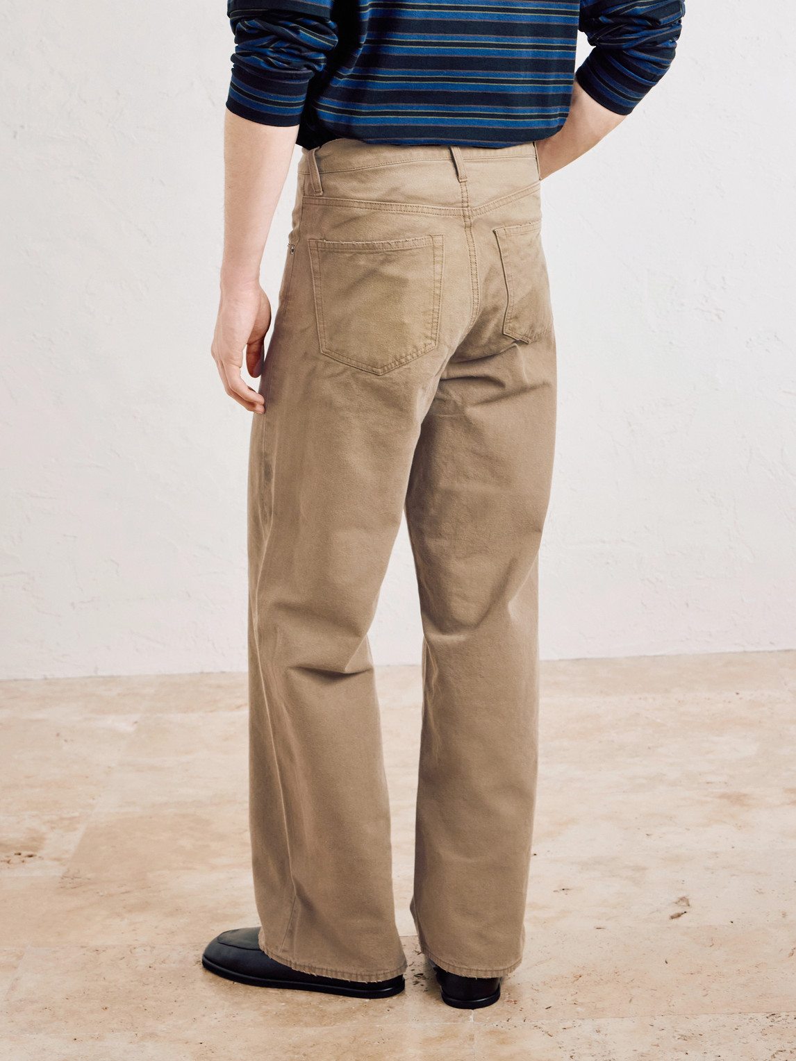  Ssstein - Straight-leg Distressed Cotton Trousers - Men - Neutrals - L 