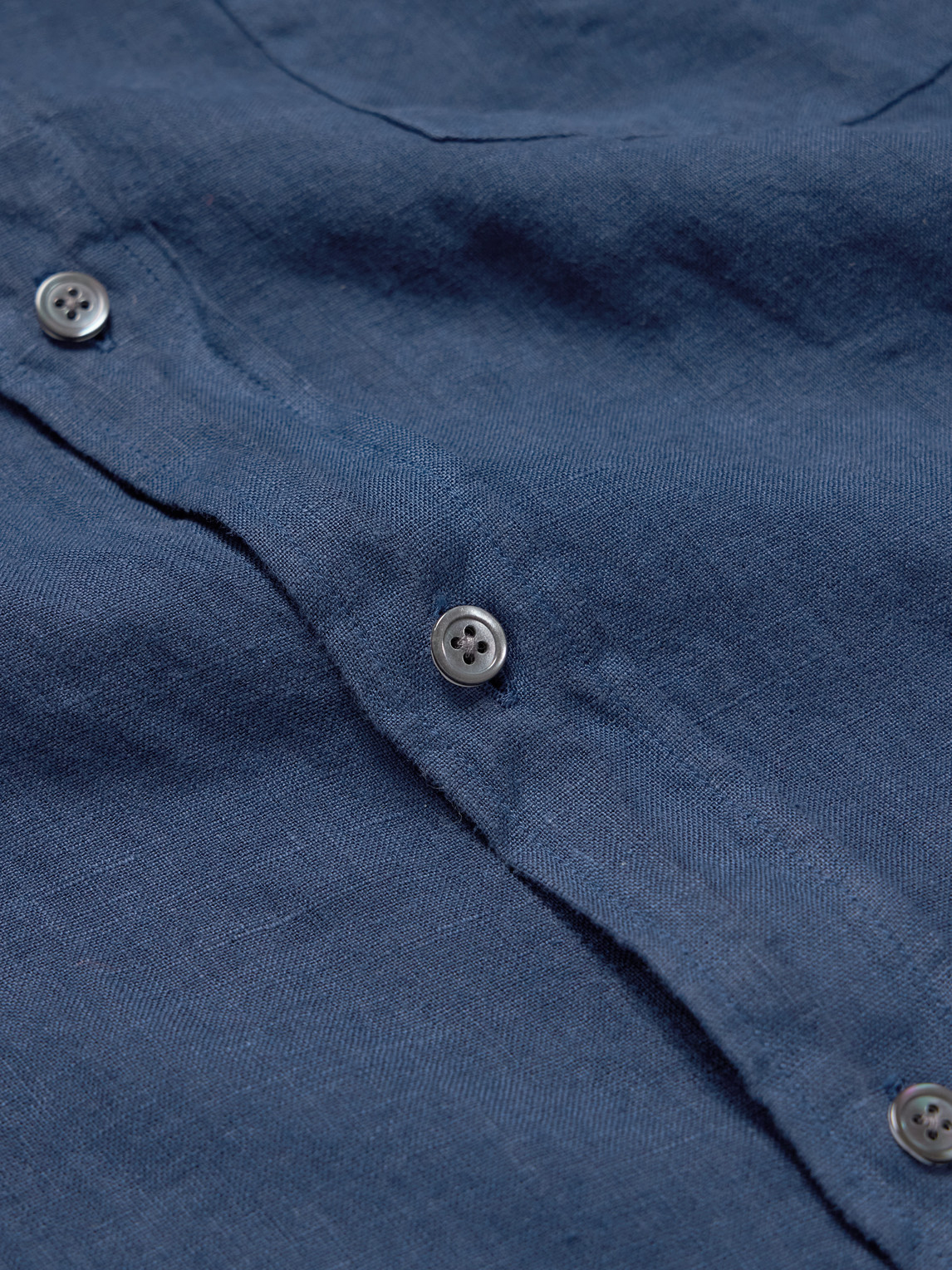Hartford Paul Pat Linen Shirt In Blue