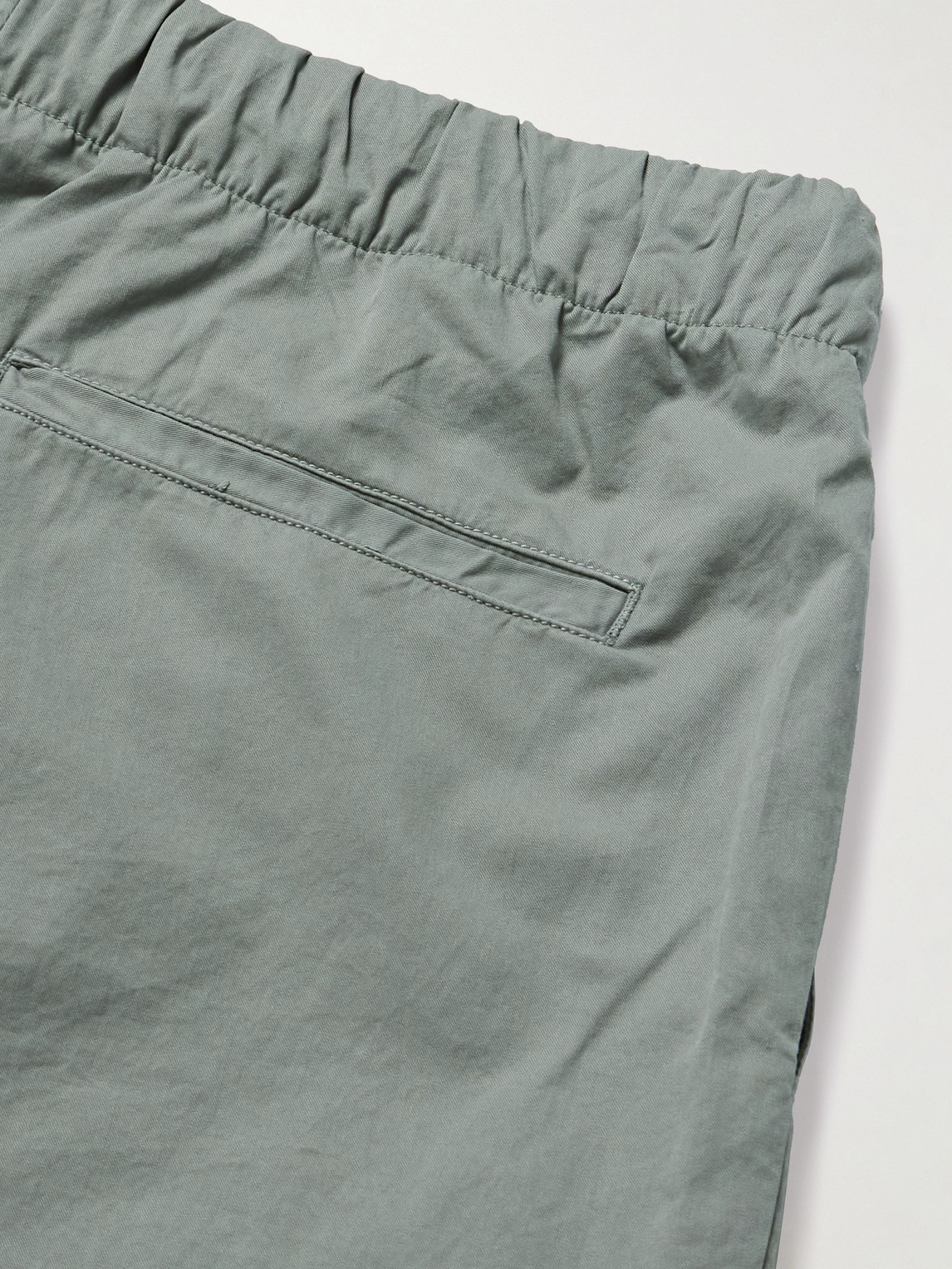 Hartford Joggy Straight-leg Cotton Trousers In Gray