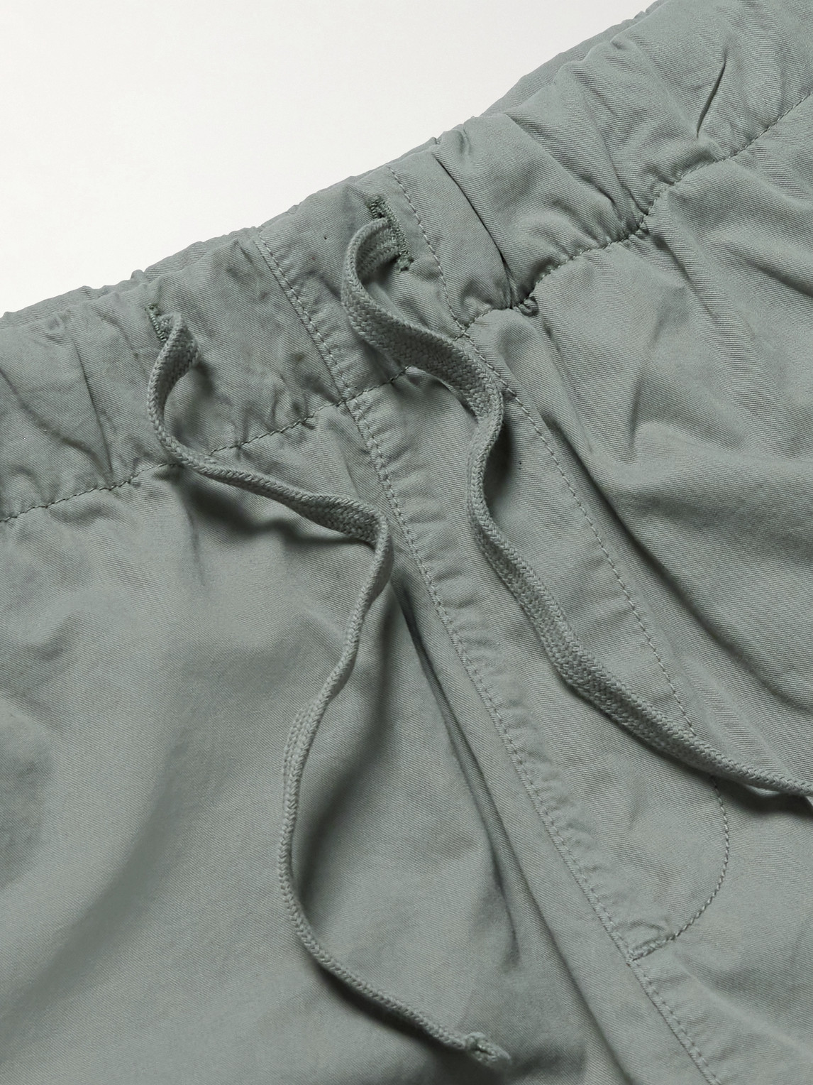 Hartford Joggy Straight-leg Cotton Trousers In Gray