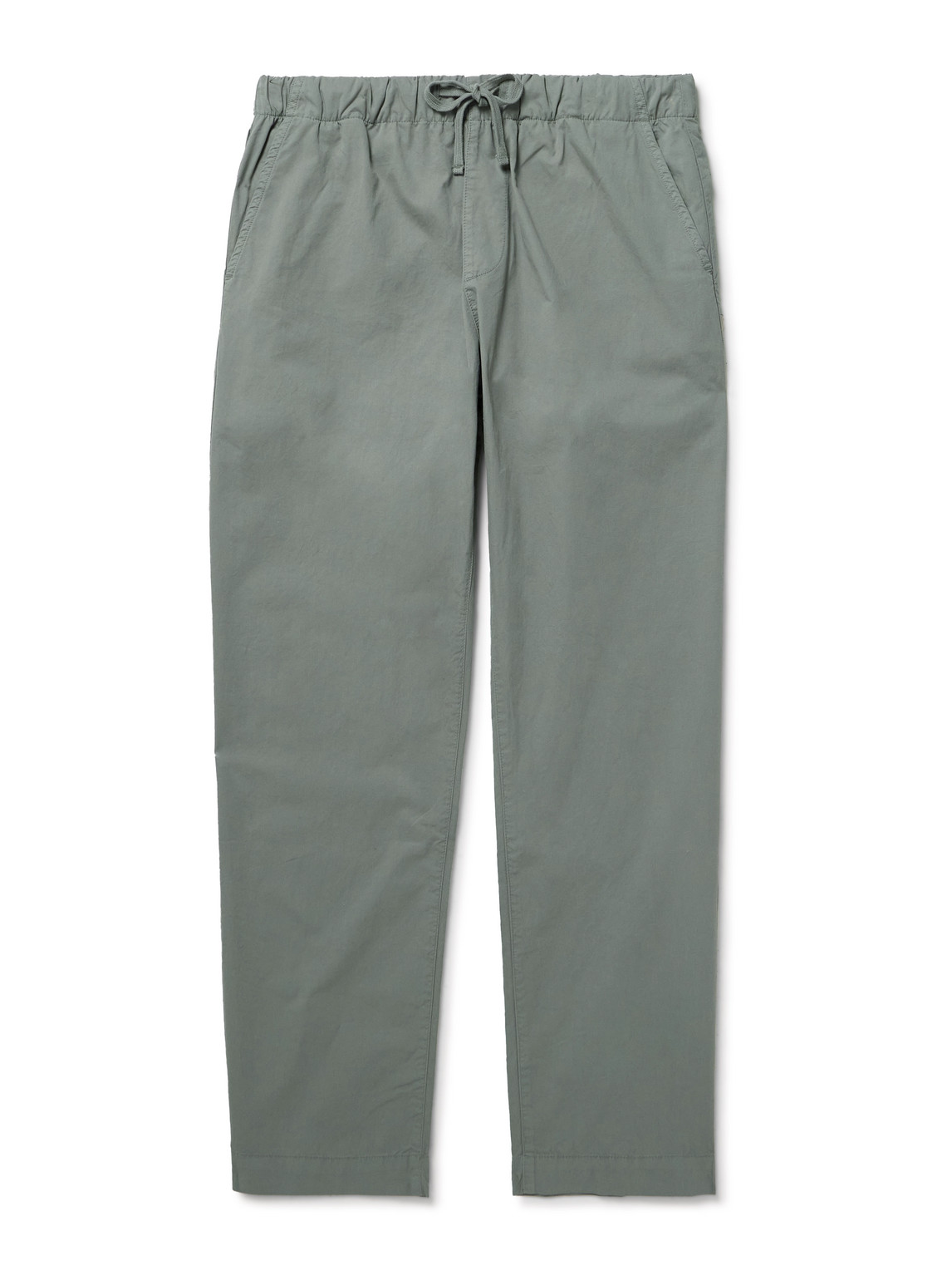 Hartford Joggy Straight-leg Cotton Trousers In Gray