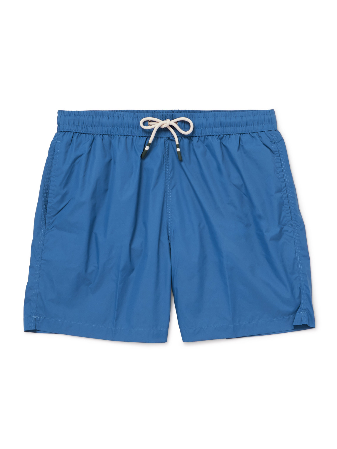 Hartford Slim-fit Mid-length Recycled Swim Shorts In Blue