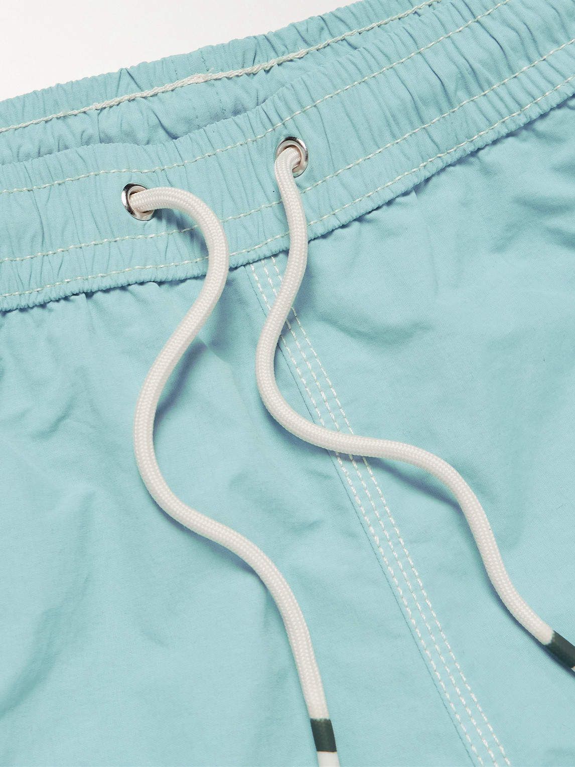 Hartford Slim-fit Mid-length Swim Shorts In Blue