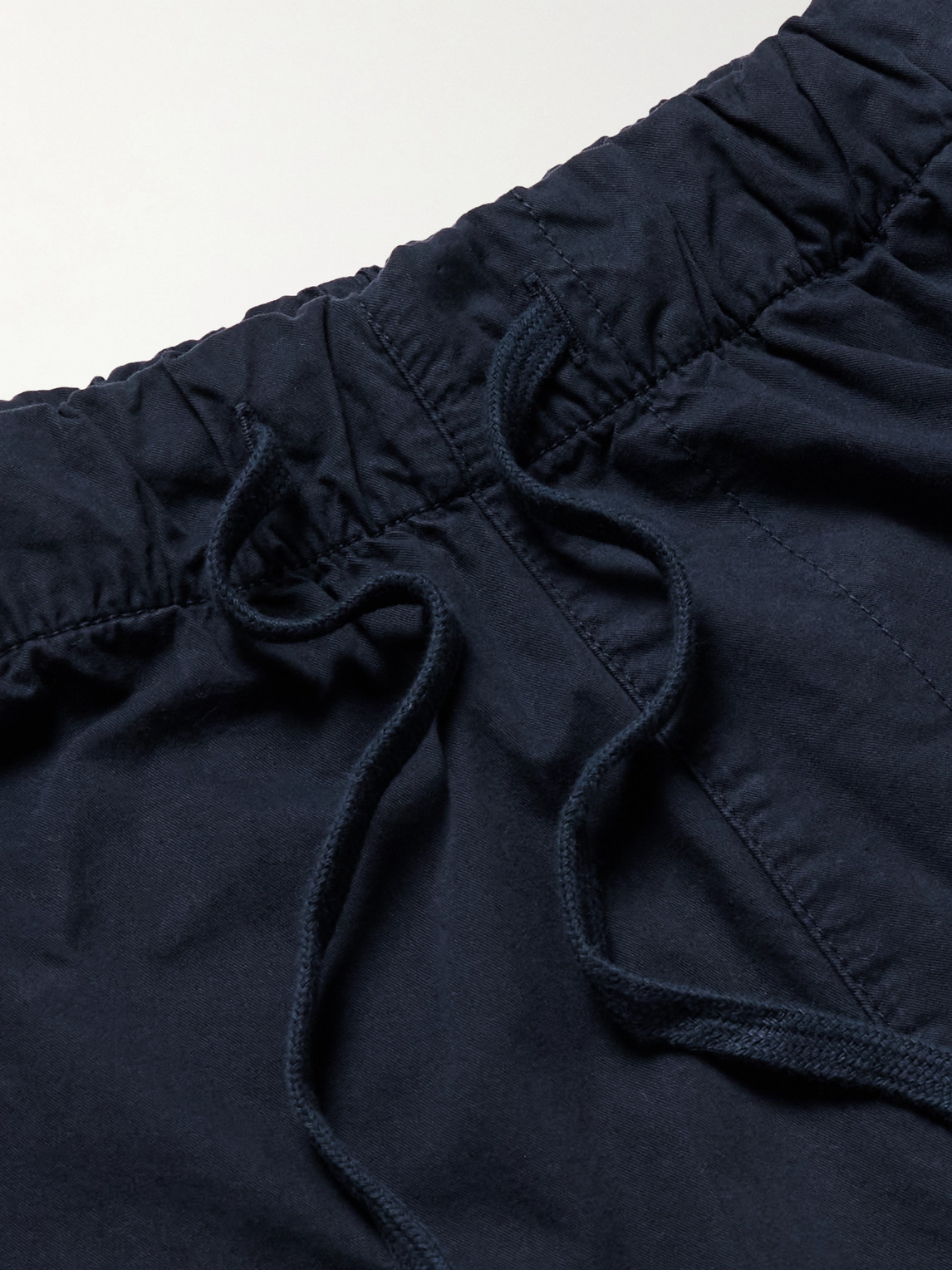 Hartford Joggy Straight-leg Cotton-twill Trousers In Blue