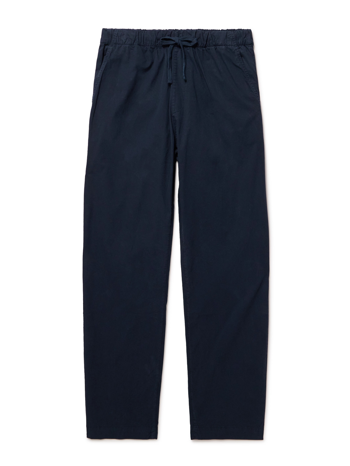 Hartford Joggy Straight-leg Cotton-twill Trousers In Blue