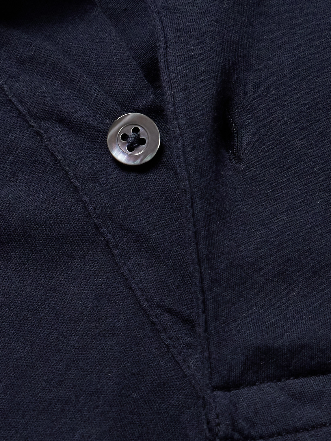 Hartford Garment-dyed Cotton-jersey Polo Shirt In Blue