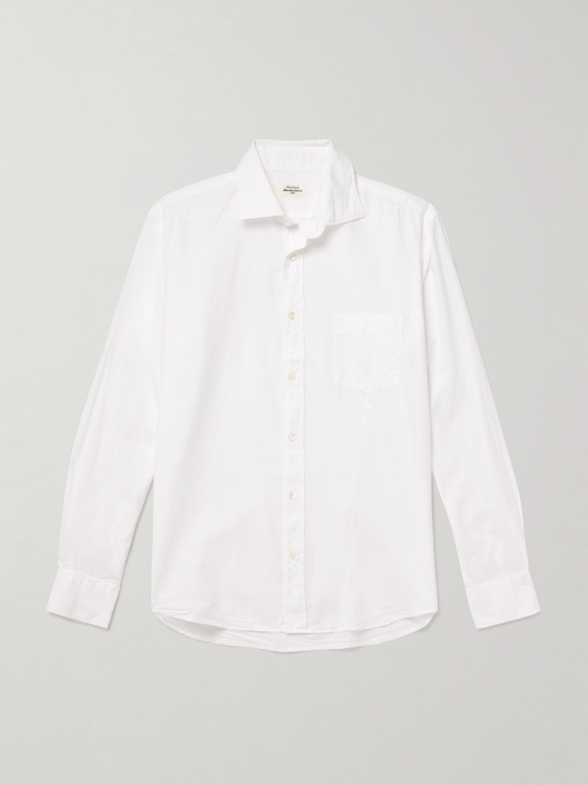 Hartford Paul Pat Cotton-poplin Shirt In White
