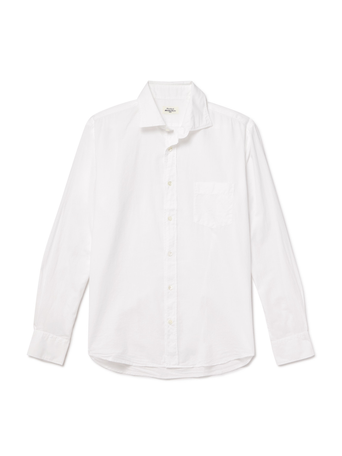 Hartford Paul Pat Cotton-poplin Shirt In White