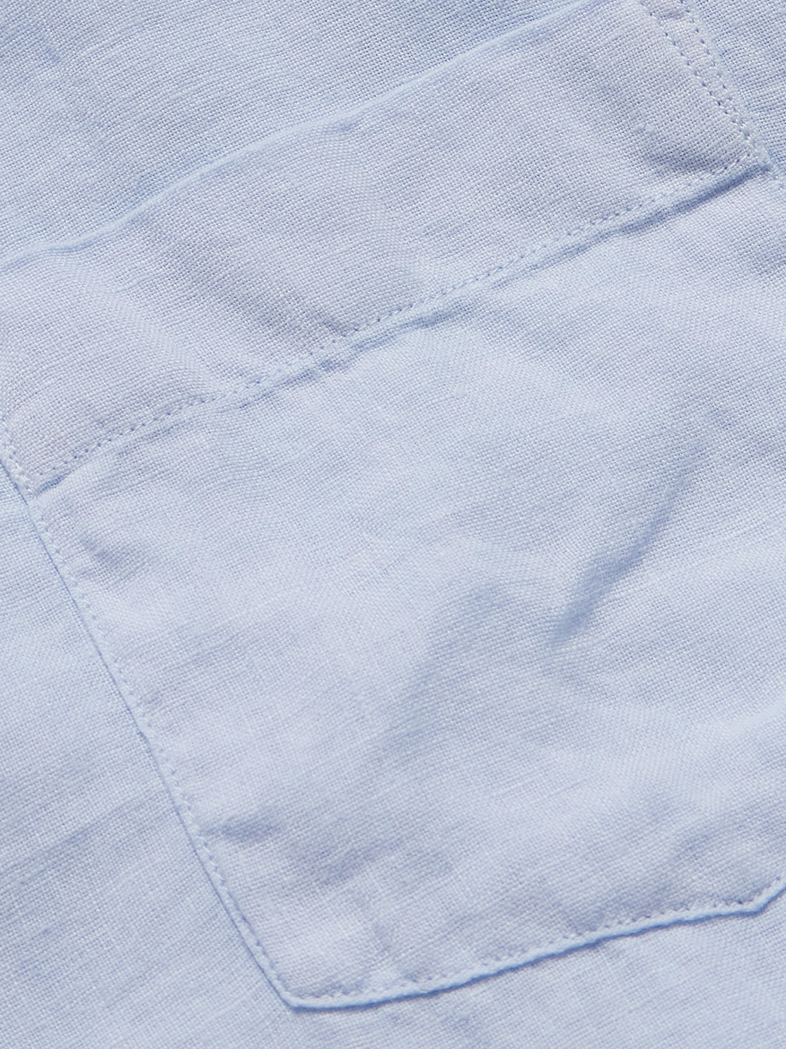 Hartford Paul Pat Linen Shirt In Blue