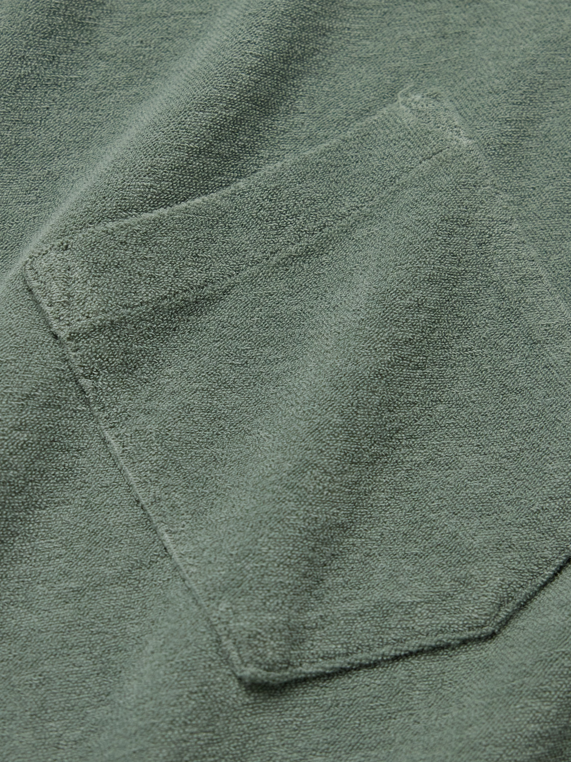 Hartford Cotton-terry Polo Shirt In Green