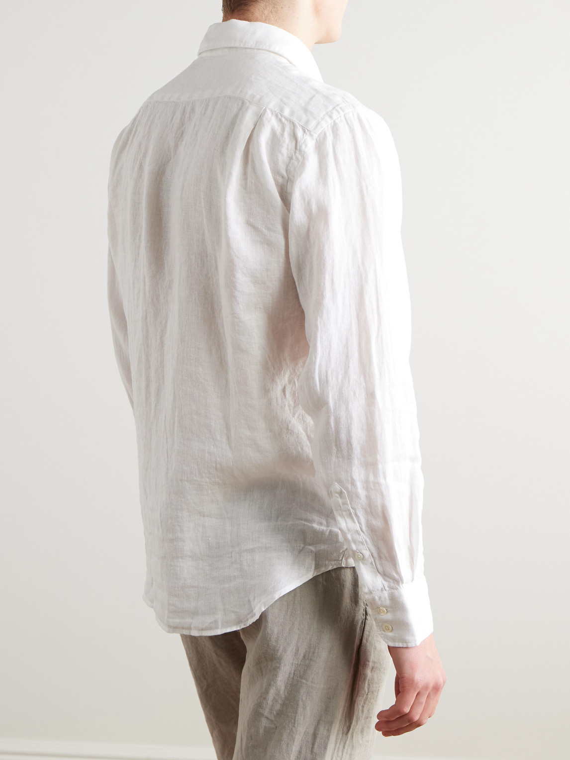  Hartford - Paul Pat Linen Shirt - Men - White - M 