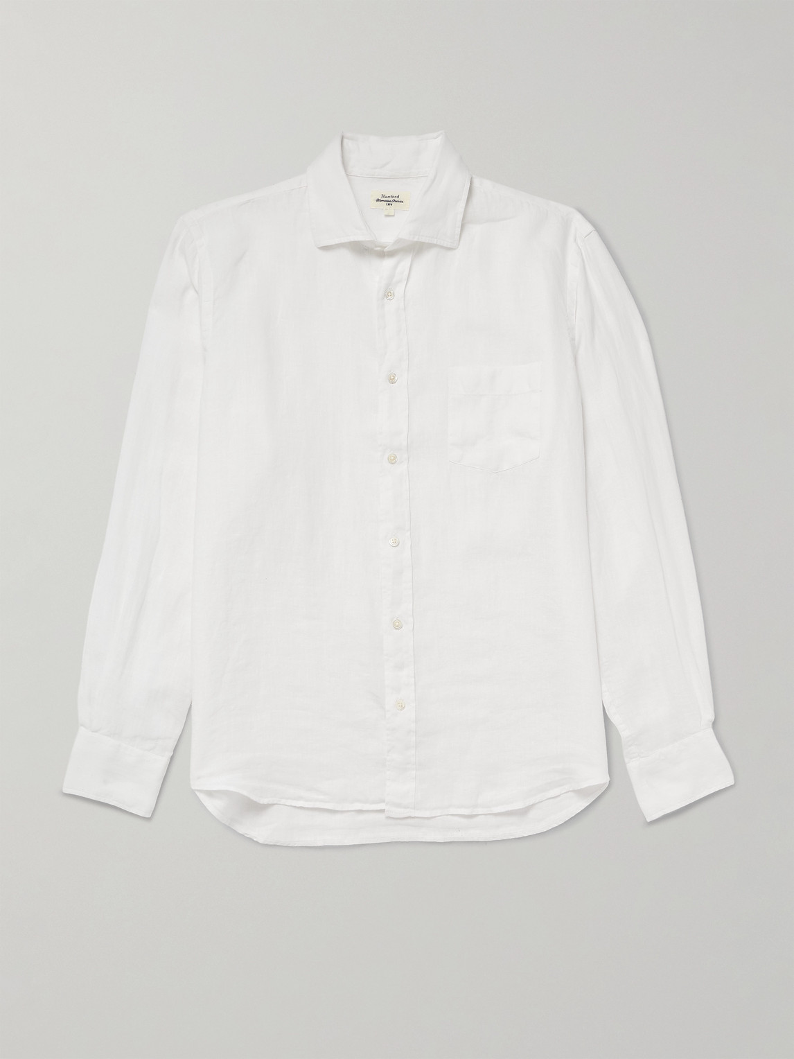 Hartford Paul Pat Linen Shirt In White