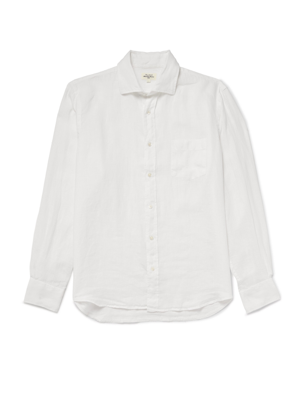 Hartford Paul Pat Linen Shirt In White