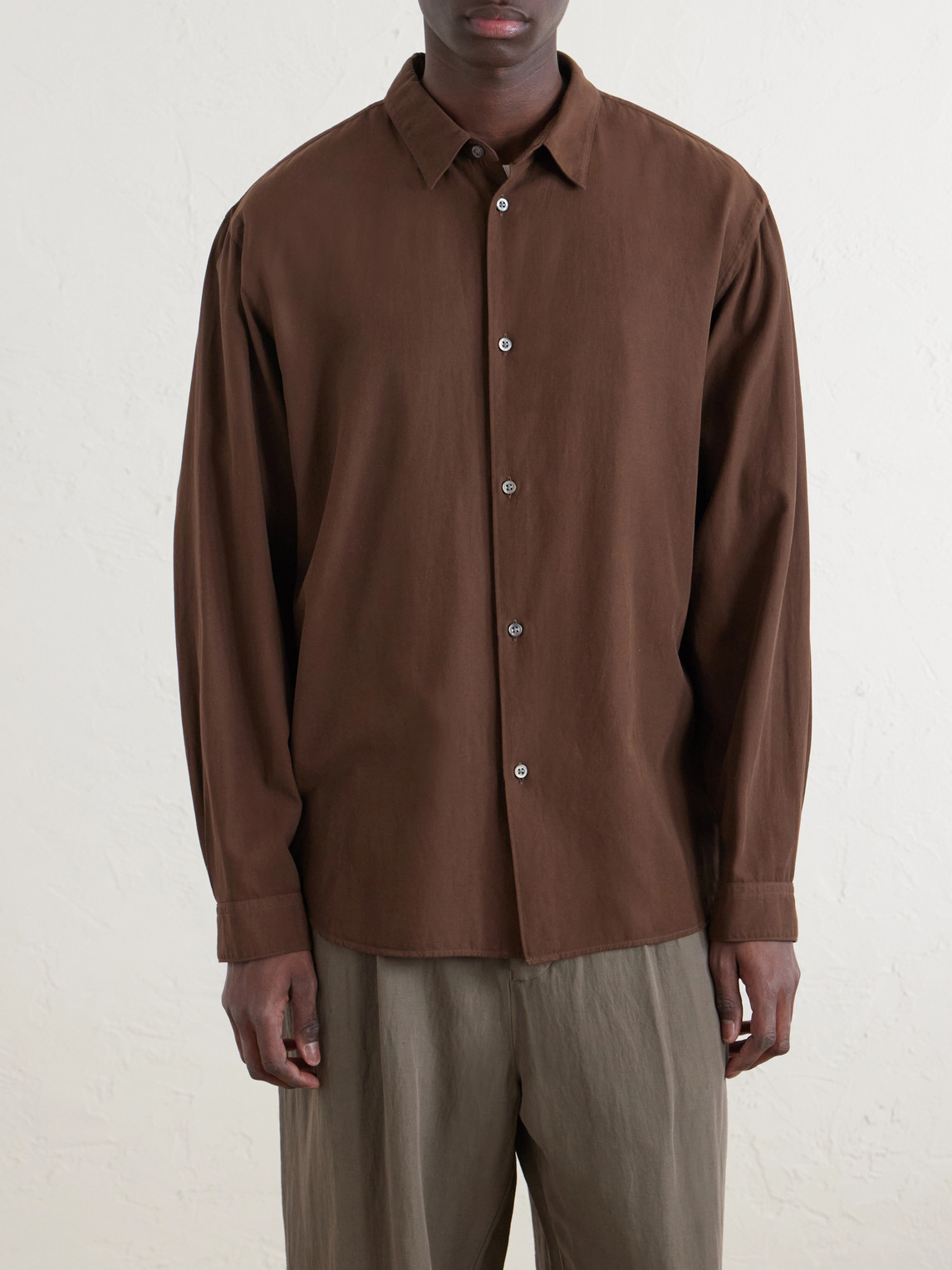 Cotton And Silk-Blend Shirt